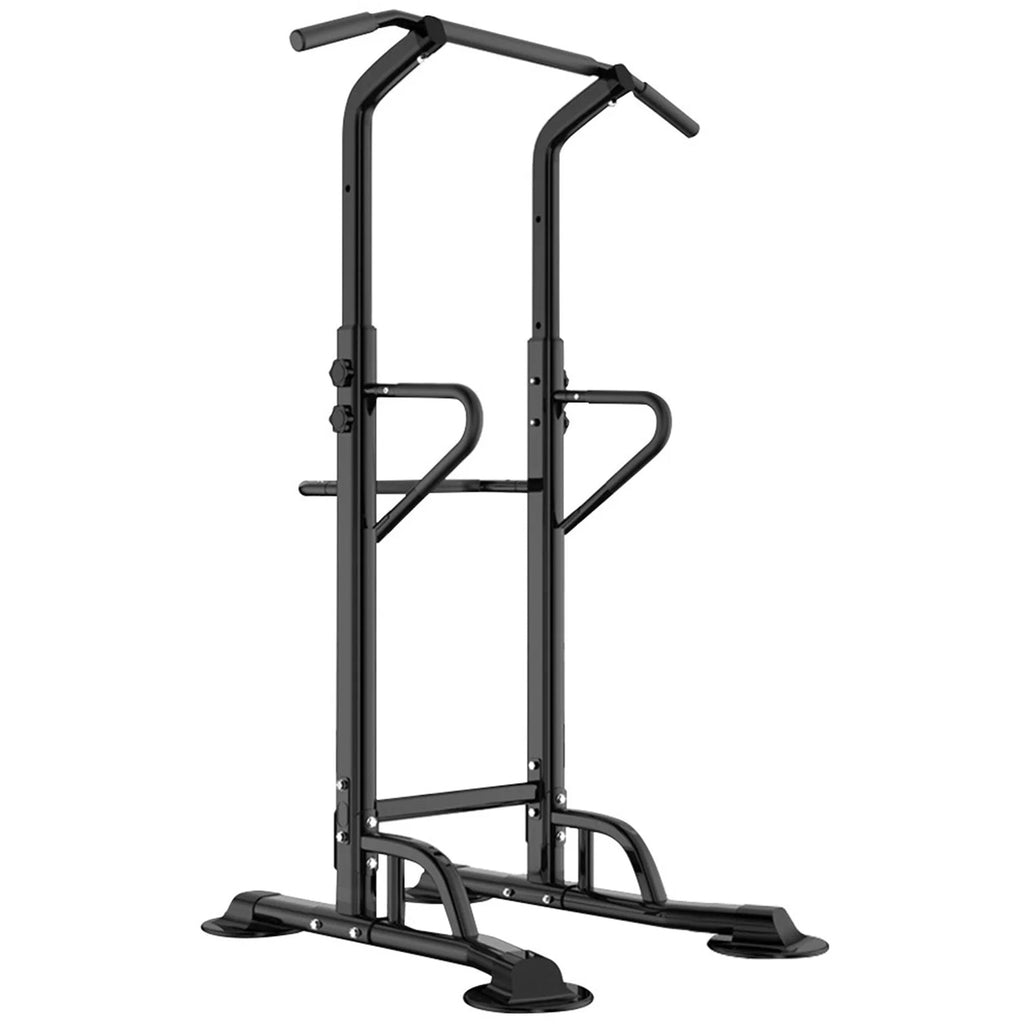 Adjustable Power Tower Pull‑Up & Dip Station – Heavy‑Duty Steel, Foam Padded, Multi‑Grip Pull‑Up Bar – Compact Home Gym Strength Training