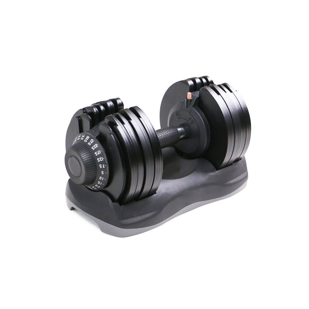 Adjustable Dumbbells 12‑in‑1 5 kg–32.5 kg Pair – Durable Dial System with Ergonomic Grip for Strength Training in Compact Home Gym Spaces
