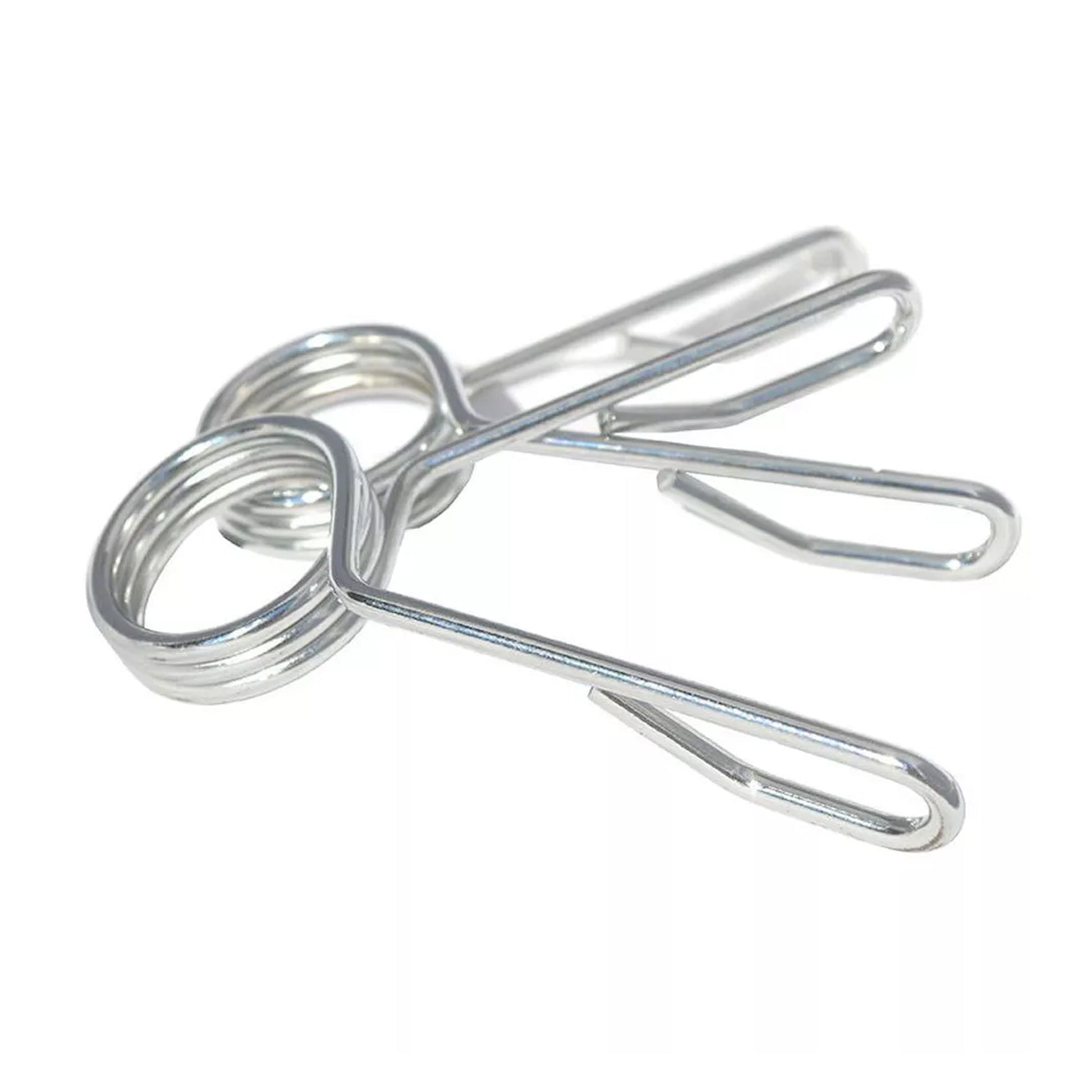 Olympic 2″ Spring Collars – Chrome-Plated Steel Barbell Clips for 50 mm Olympic Bars, Secure Grip for Home Gym, Strength Training