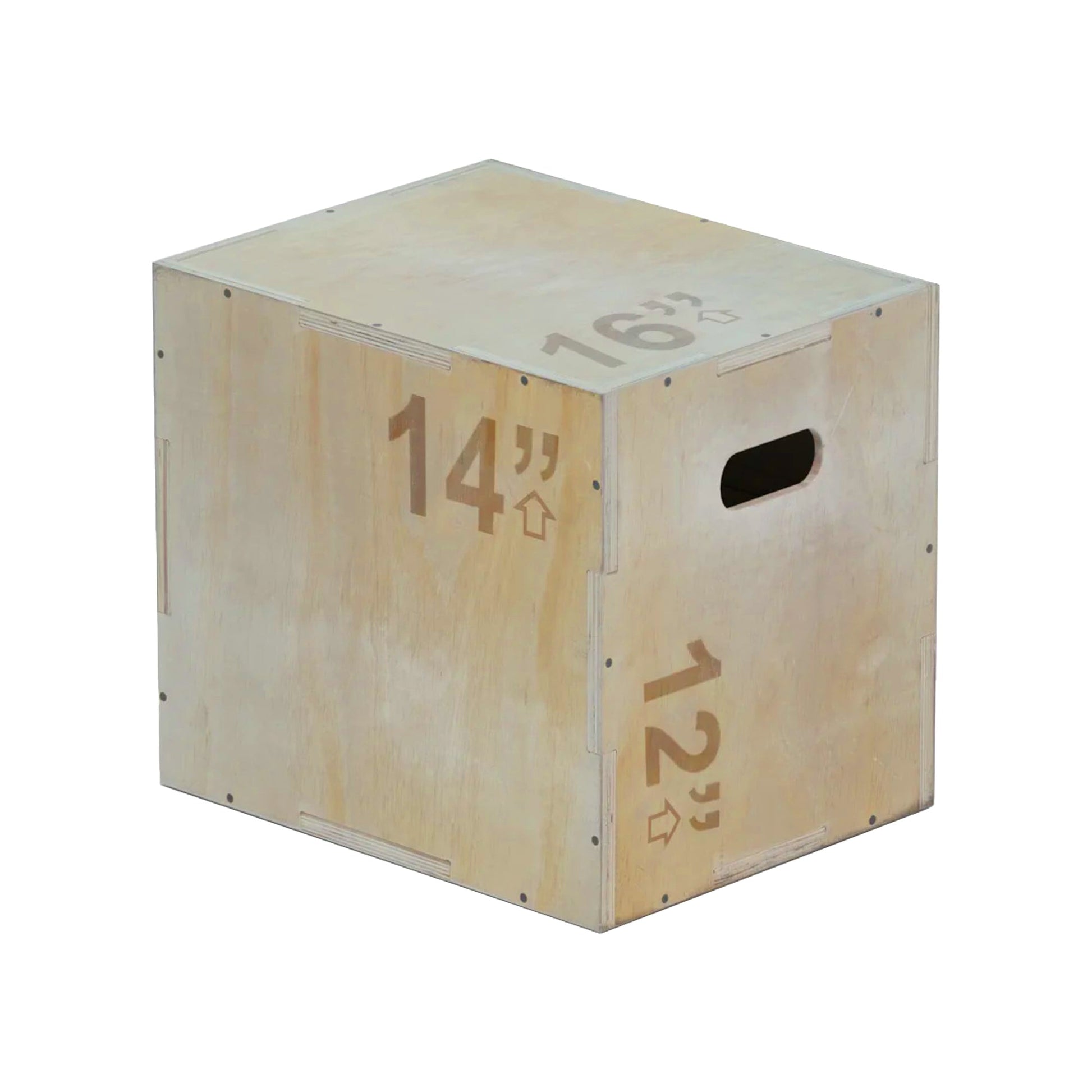 Wooden Plyometric 3‑in‑1 Jump Box – Premium Baltic Birch Wood, Reversible Heights, Non‑Slip Corners, Strength & Agility Training for Home Gyms