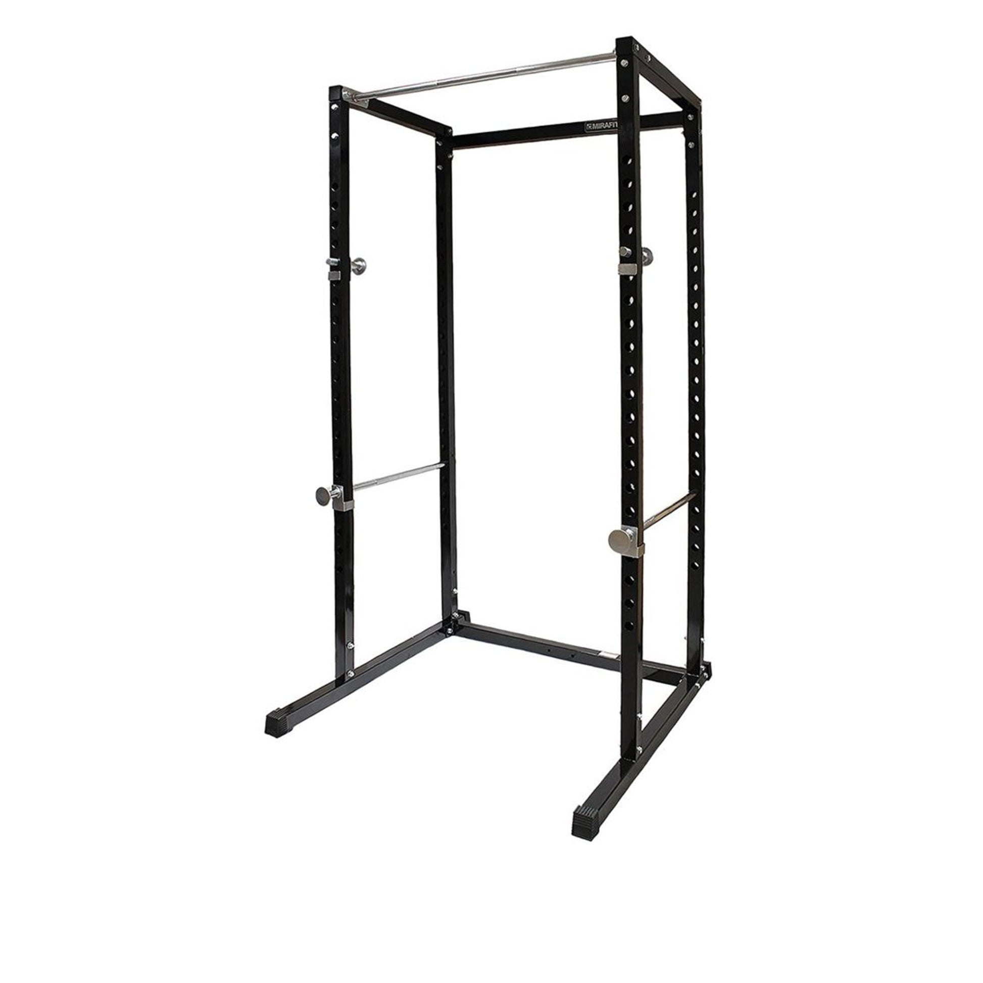 Adjustable Heavy‑Duty G100 Power Rack Squat Cage with Pull‑Up Bar – Steel Frame, Multi‑Positional J‑Hooks, Compact Strength Training for Home Gym