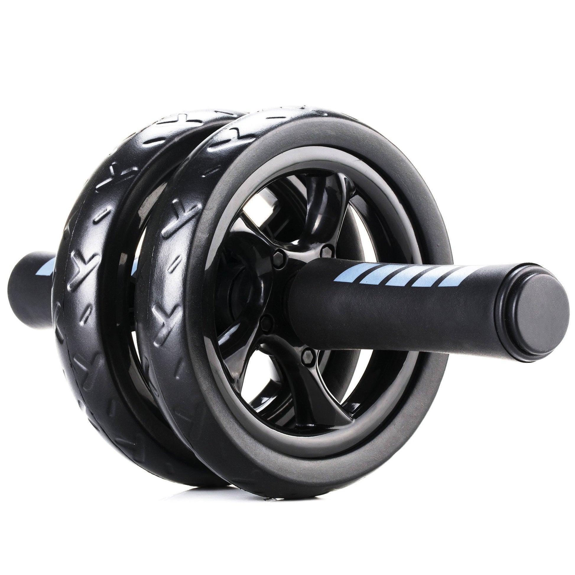 Double‑Wheel Ab Roller with Extra‑Thick Knee Pad – Ergonomic Non‑Slip Grips, Dual Stability Wheels for Core Strength Training – Compact Home Gym Essential