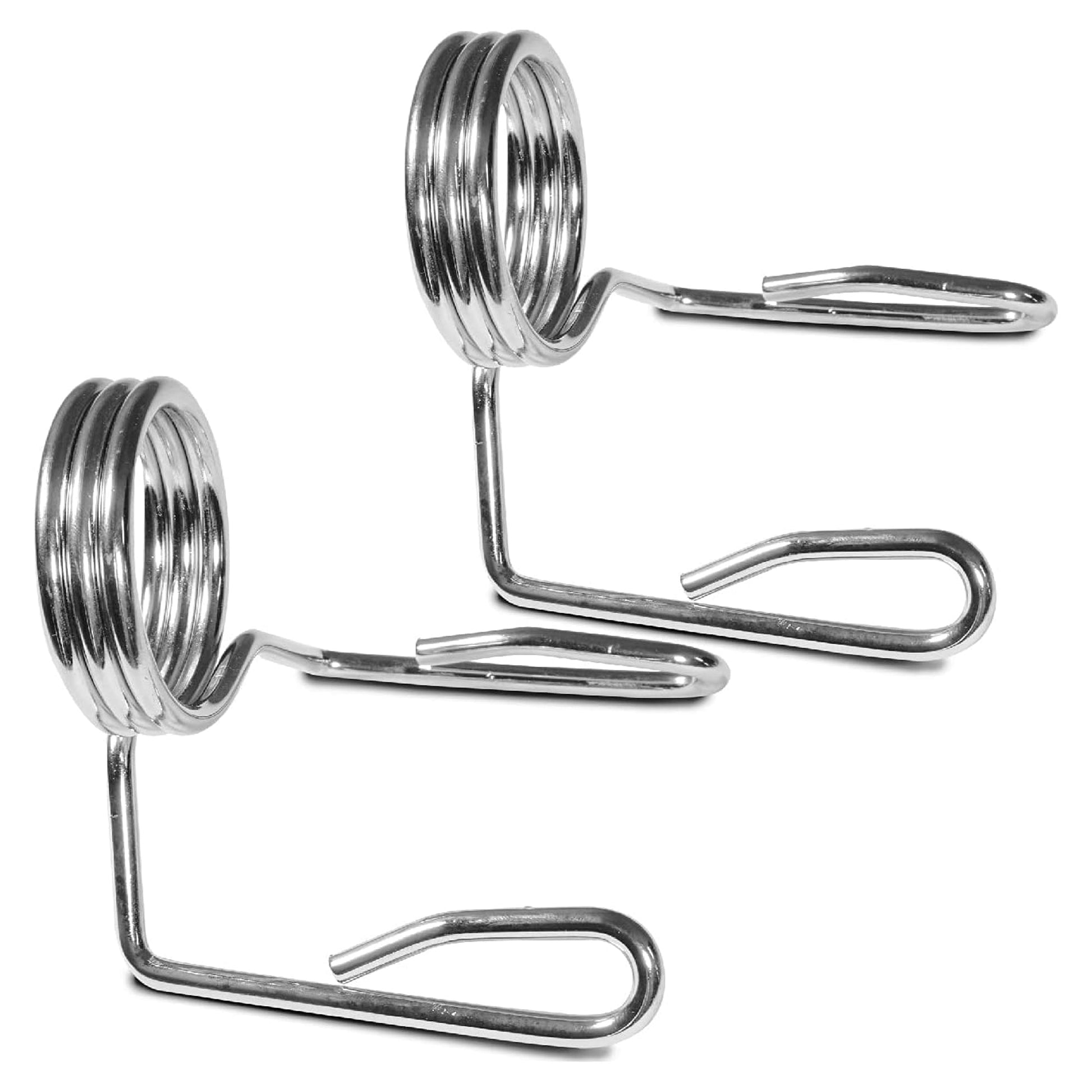 Olympic 2″ Spring Collars – Chrome-Plated Steel Barbell Clips for 50 mm Olympic Bars, Secure Grip for Home Gym, Strength Training