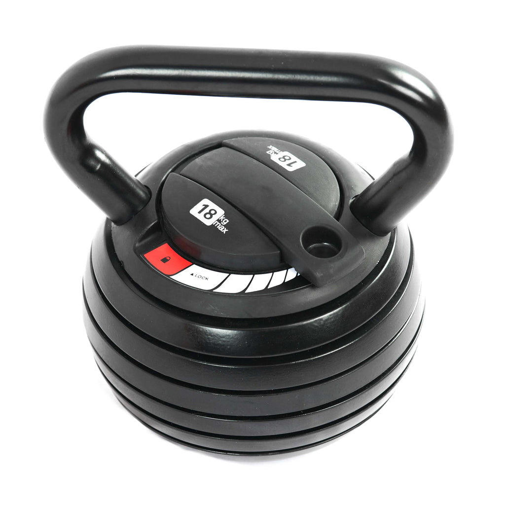 18 kg Adjustable Kettlebell – Heavy‑Duty Quick‑Lock Plates, Ergonomic Grip, Full‑Body Strength Training, Compact Home Gym Equipment