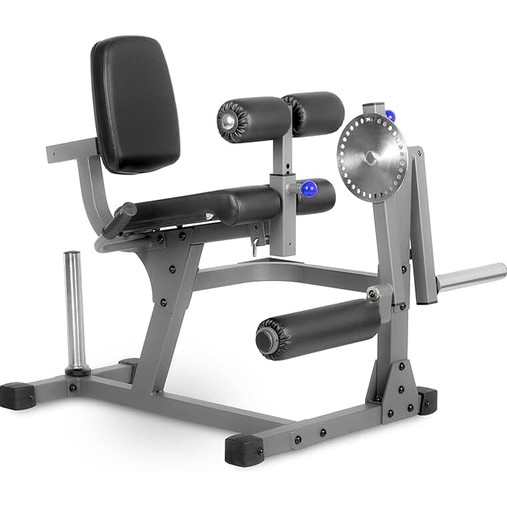 Heavy‑Duty Adjustable Leg Extension & Curl Machine – Steel Frame Home Gym Quad & Hamstring Strength Trainer, Seated Design for Compact Studio