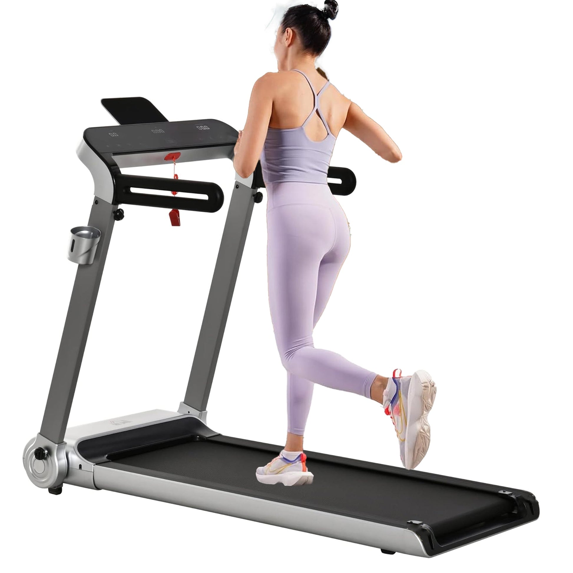 Compact Folding Treadmill – 750 W Motor | 1–14 km/h Speed | Cushioned Deck | Space‑Saving Design for Home Gym & Apartment Workouts