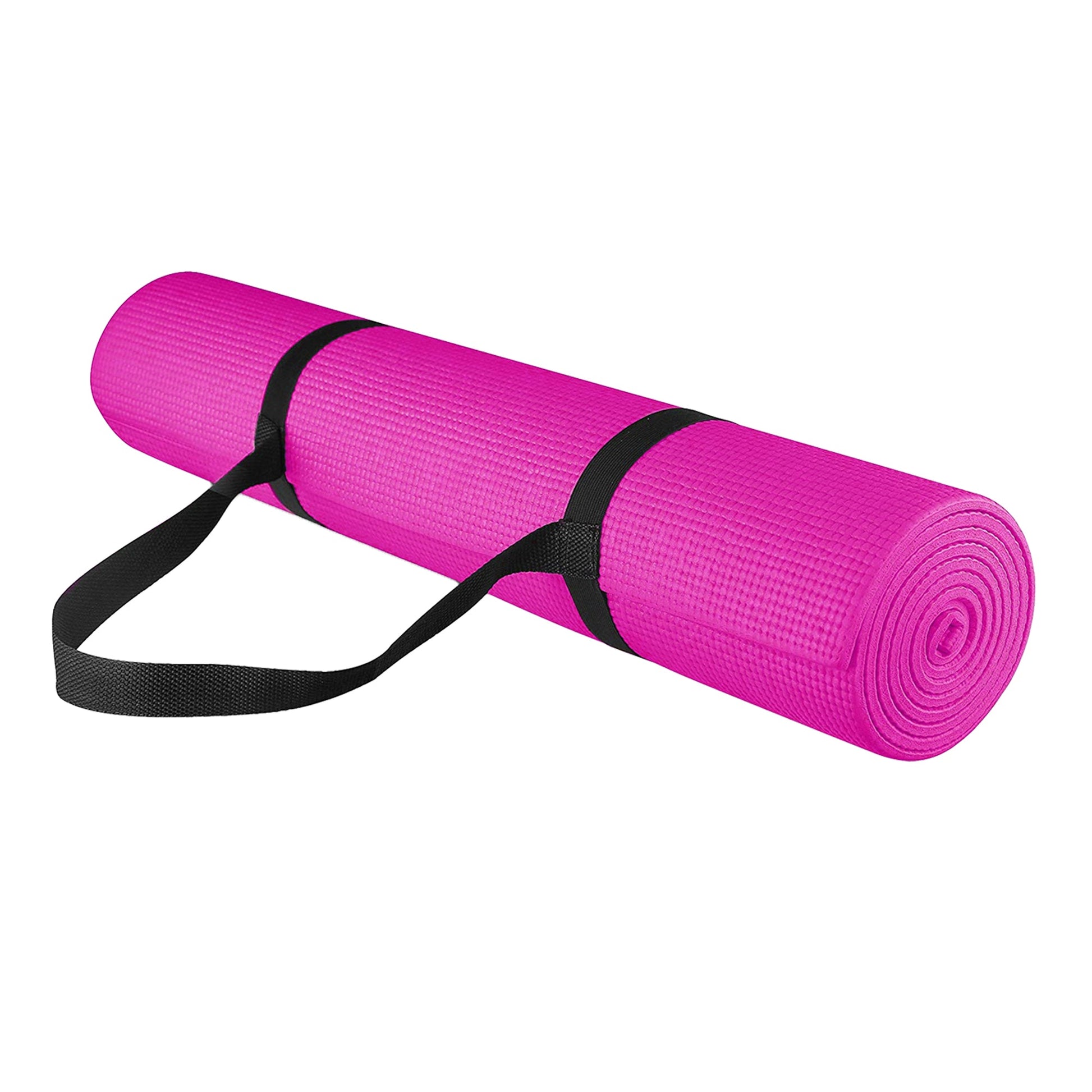 Extra Thick NBR Foam Yoga Mat – 15 mm Non‑Slip Eco-Friendly Exercise & Pilates Mat with Carry Strap – Cushioned Support for Home Gym & Fitness Studio