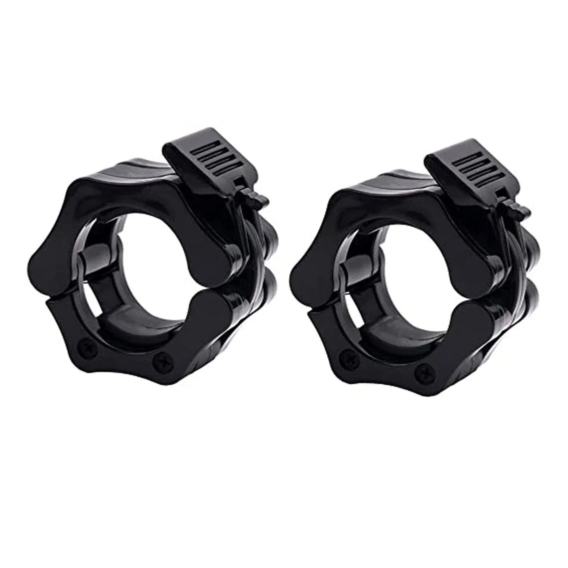Adjustable Olympic Barbell Collars – Heavy‑Duty ABS Quick‑Release Locking Clips for 2″ Olympic Bars – Secure Strength Training for Home Gyms