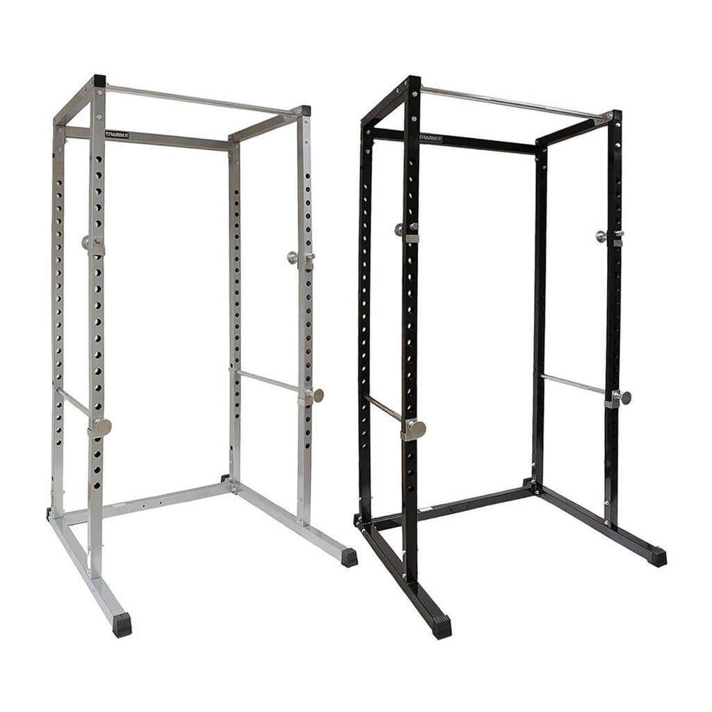 Adjustable Heavy‑Duty G100 Power Rack Squat Cage with Pull‑Up Bar – Steel Frame, Multi‑Positional J‑Hooks, Compact Strength Training for Home Gym