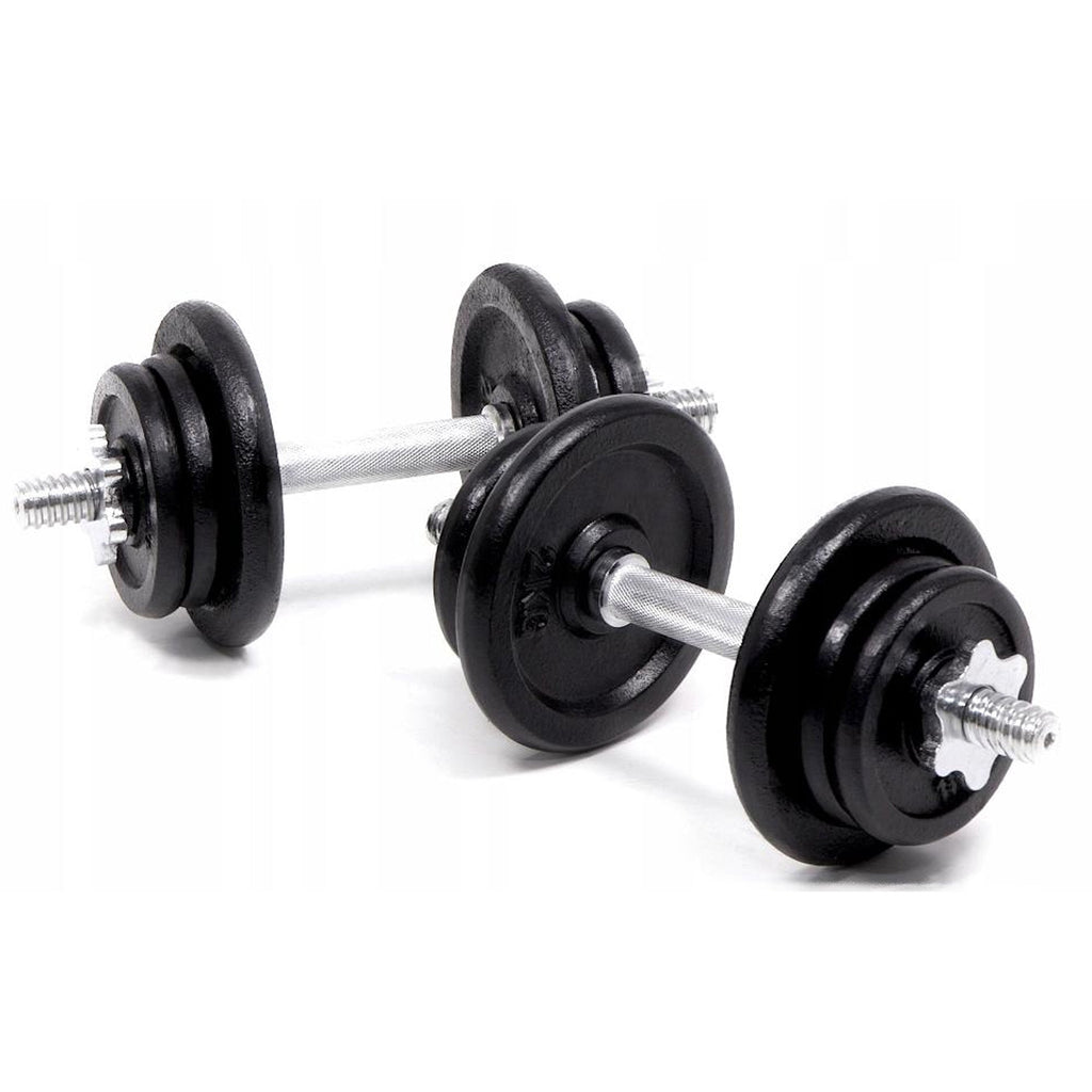 Cast Iron 65 kg Adjustable Barbell & Dumbbell Set – Knurled Chrome Handles, 2‑in‑1 Strength Training Kit for Home Gym & Personal Studio