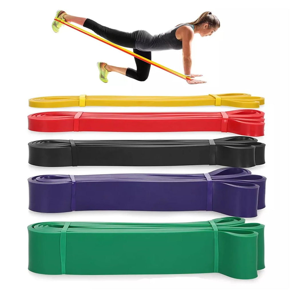 Adjustable Resistance Bands Set – 5‑Level Heavy‑Duty Latex, Pull‑Up & Strength Training, Mobility & Rehab for Home Gym