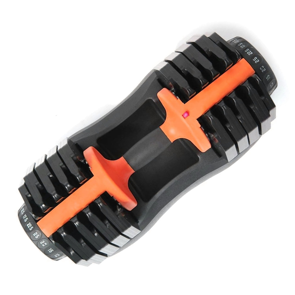 25kg Pair of Adjustable Dumbbells – 10-in-1 Each | 2.5kg–25kg Range | Quick Dial Weights with Safety Locking for Home Gym Strength Training