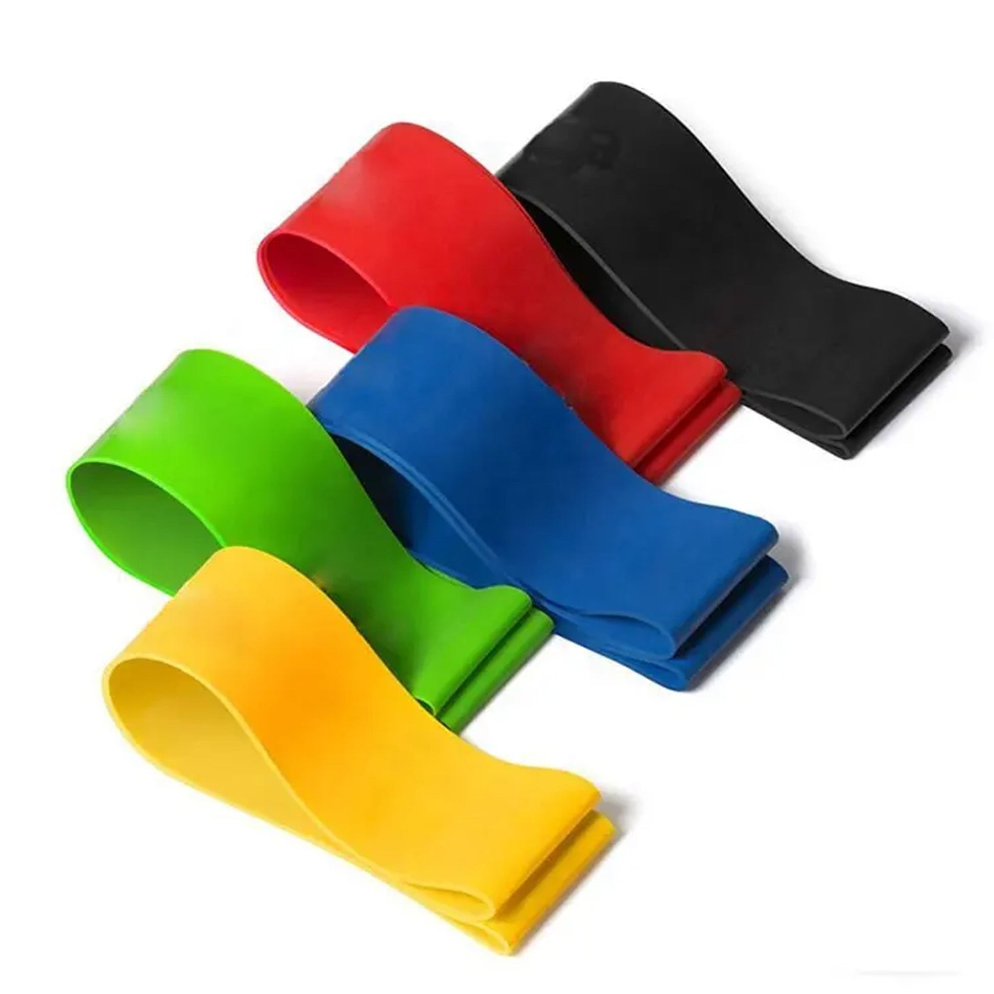 Resistance Band Loop Set – 5‑Level Lightweight Latex Bands for Home Workouts, Pilates & Strength Training – Toning, Mobility & Recovery Tool