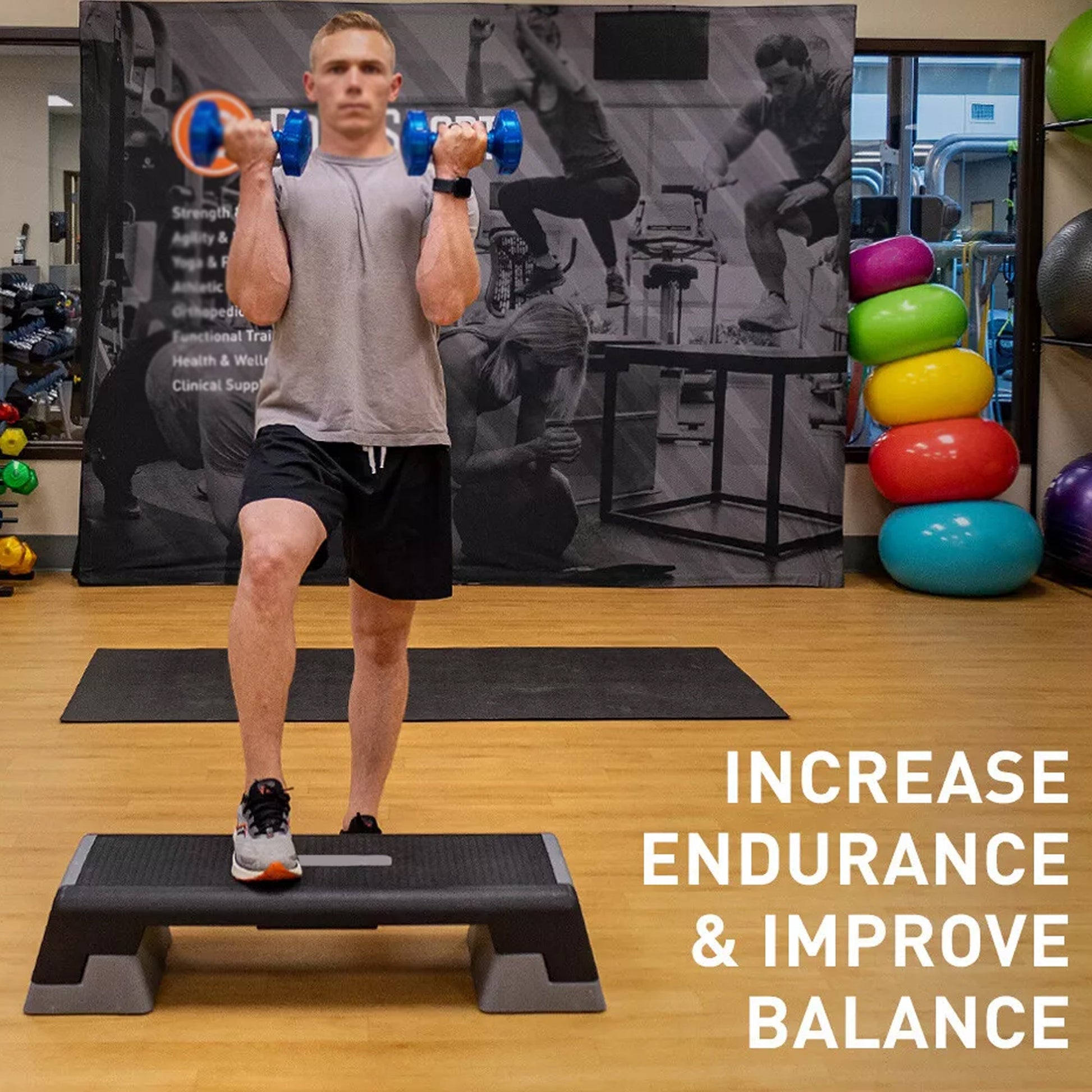 Adjustable Aerobic Stepper Platform – Non‑Slip Surface, 3‑Level Height, Durable & Compact for Home Gym Cardio & Fitness
