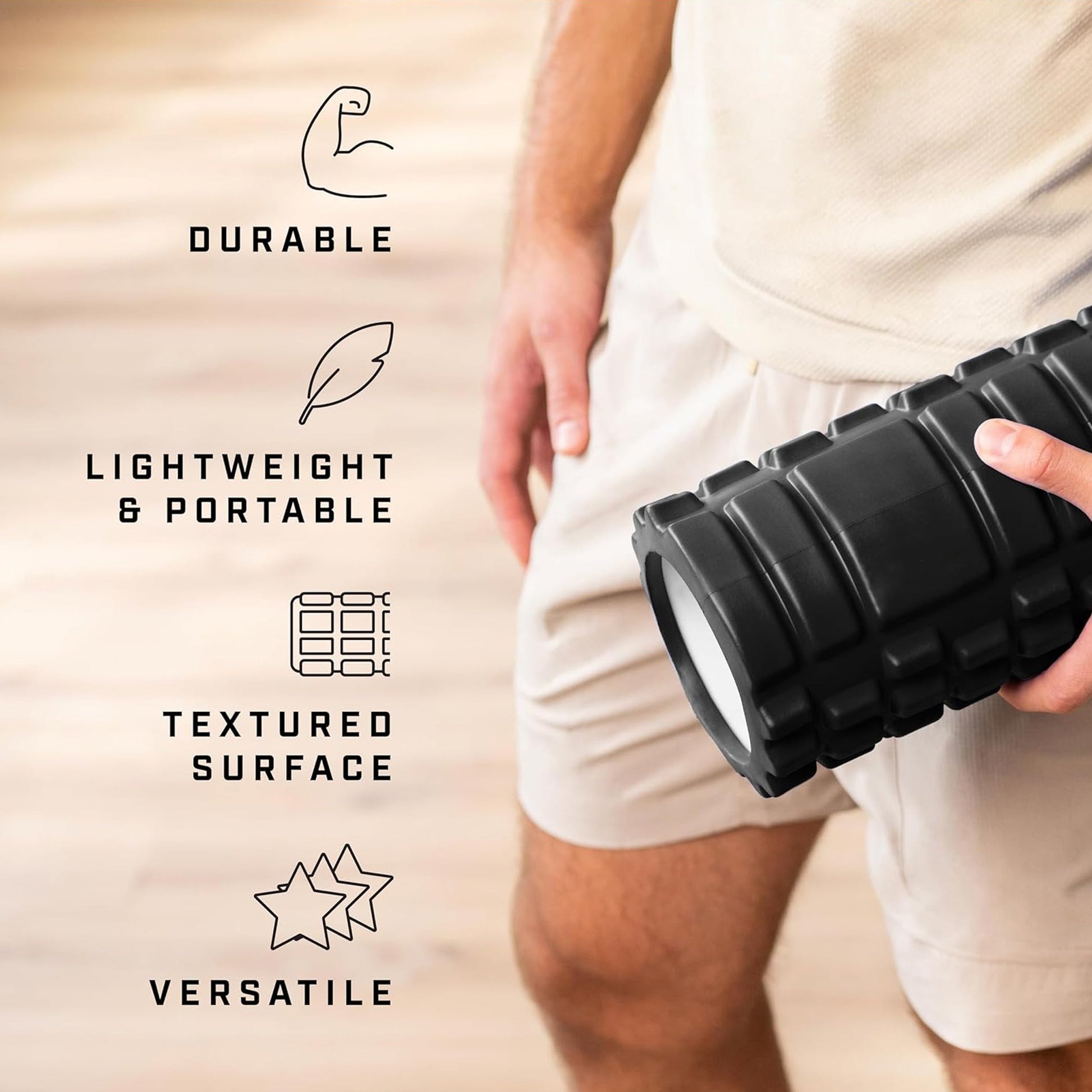 Adjustable EVA Foam Massage Roller for Deep‑Tissue Recovery – Lightweight, High‑Density, Portable Self‑Myofascial Release Tool for Home Gym & Travel