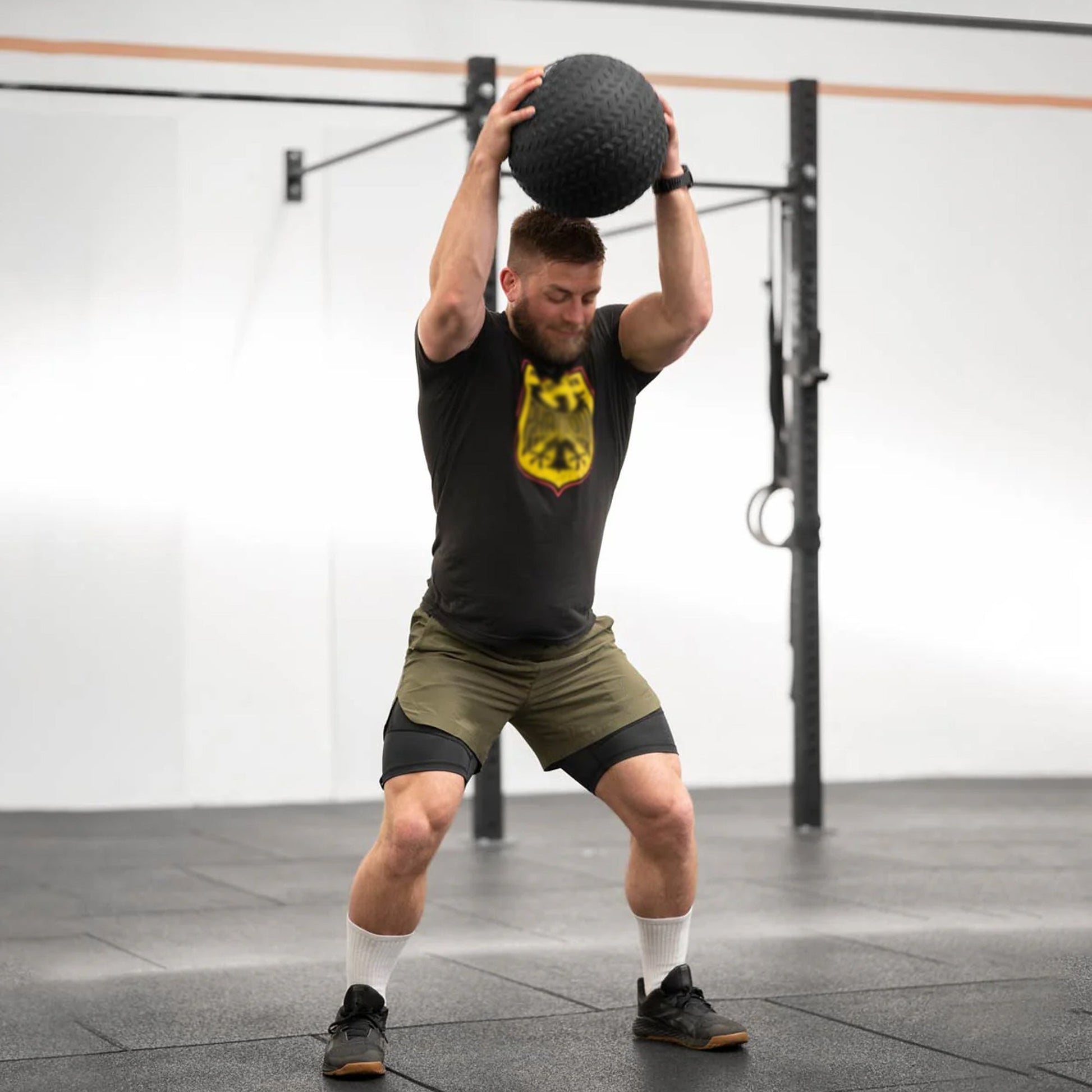 Heavy‑Duty Rubber Treaded Slam Ball – No‑Bounce Impact Ball for Strength & Power Training in Home Gym