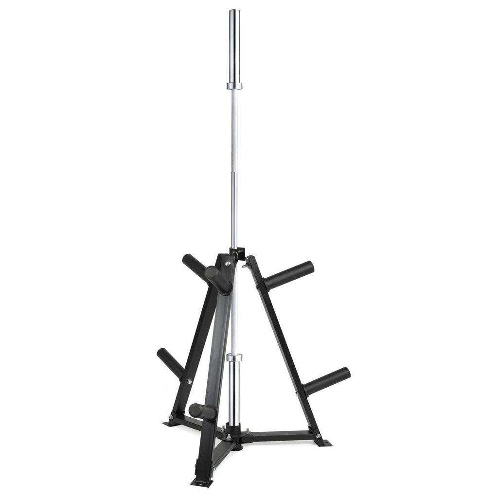Adjustable Vertical Weight Plate & Dumbbell Storage Rack – Heavy‑Duty Steel Frame, 300 kg Capacity, Multi‑Clamp Barbell & Disc Organizer for Compact Home Gym