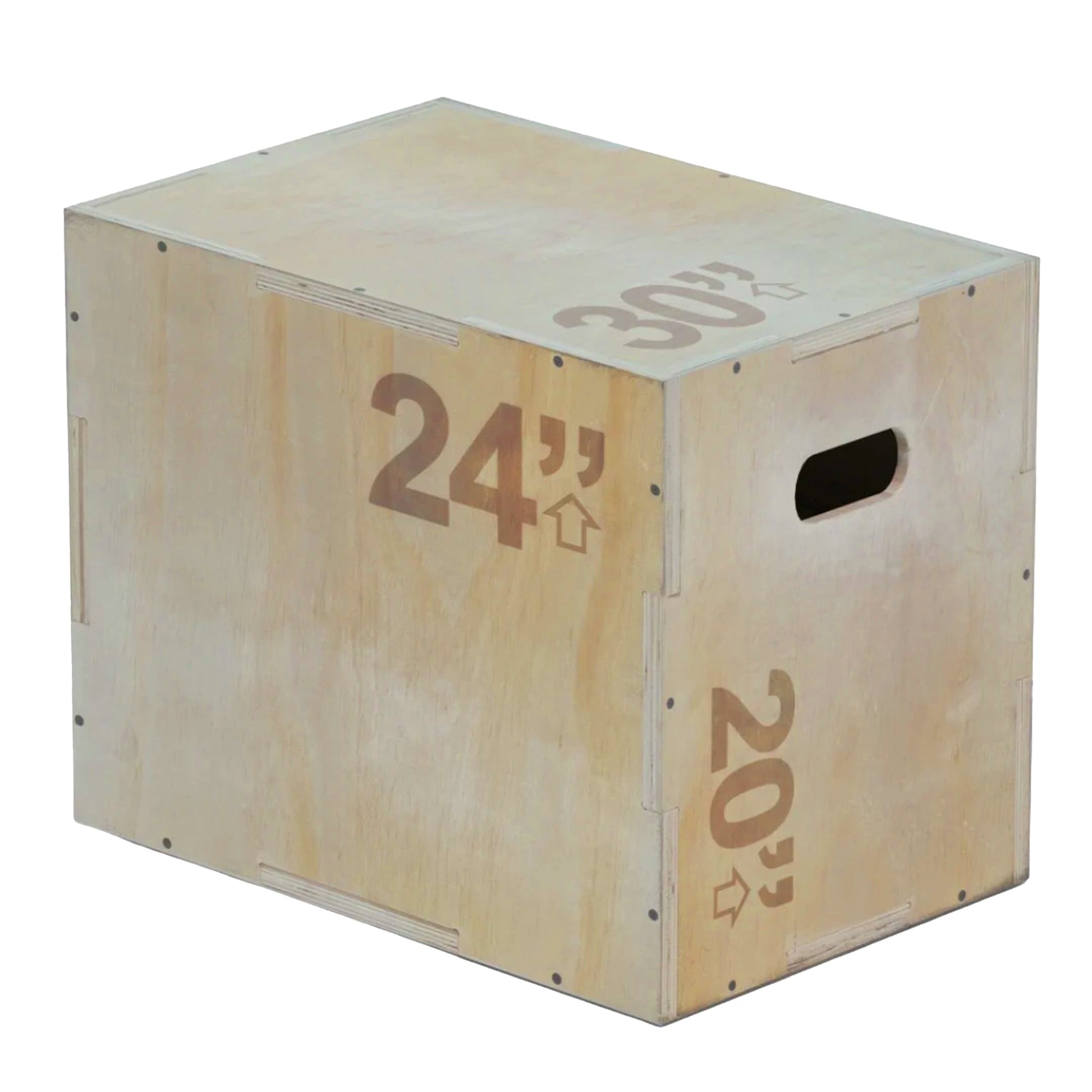 Wooden Plyometric 3‑in‑1 Jump Box – Premium Baltic Birch Wood, Reversible Heights, Non‑Slip Corners, Strength & Agility Training for Home Gyms