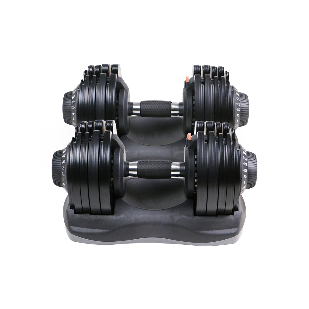 Adjustable Dumbbells 12‑in‑1 5 kg–32.5 kg Pair – Durable Dial System with Ergonomic Grip for Strength Training in Compact Home Gym Spaces