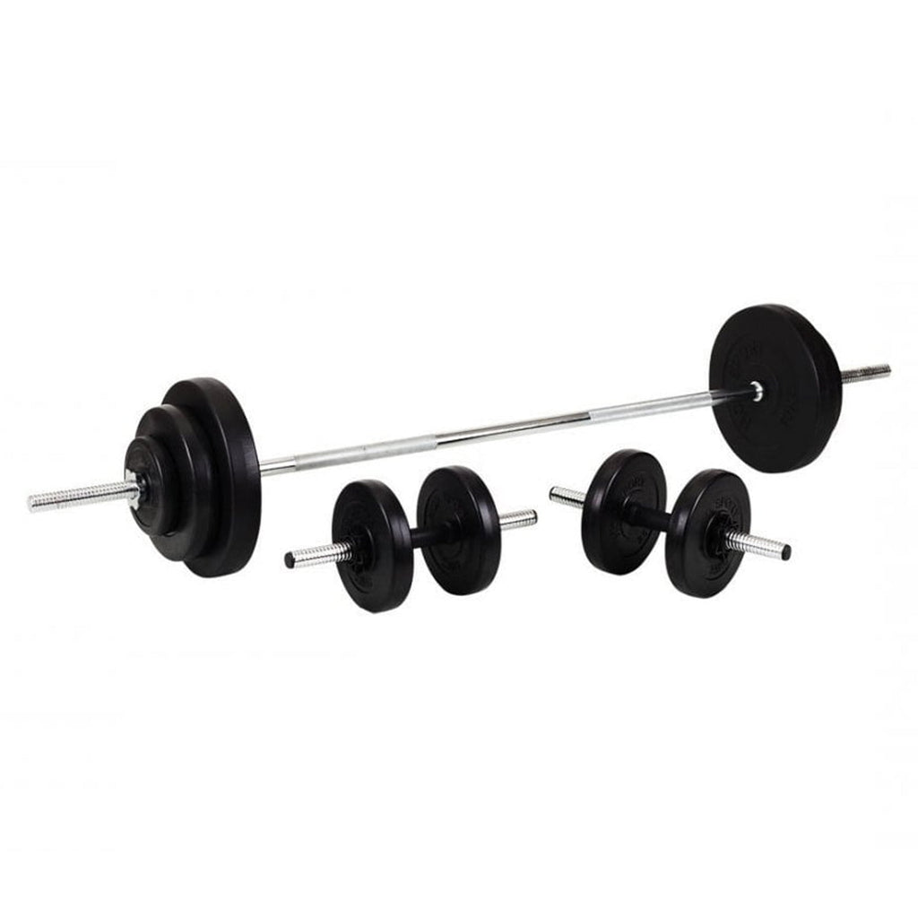 Cast Iron 65 kg Adjustable Barbell & Dumbbell Set – Knurled Chrome Handles, 2‑in‑1 Strength Training Kit for Home Gym & Personal Studio