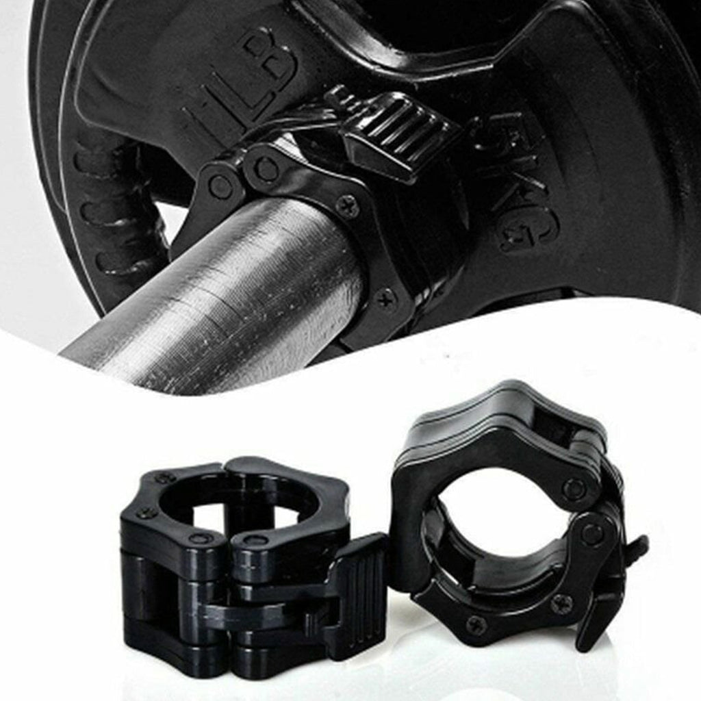 Adjustable Olympic Barbell Collars – Heavy‑Duty ABS Quick‑Release Locking Clips for 2″ Olympic Bars – Secure Strength Training for Home Gyms