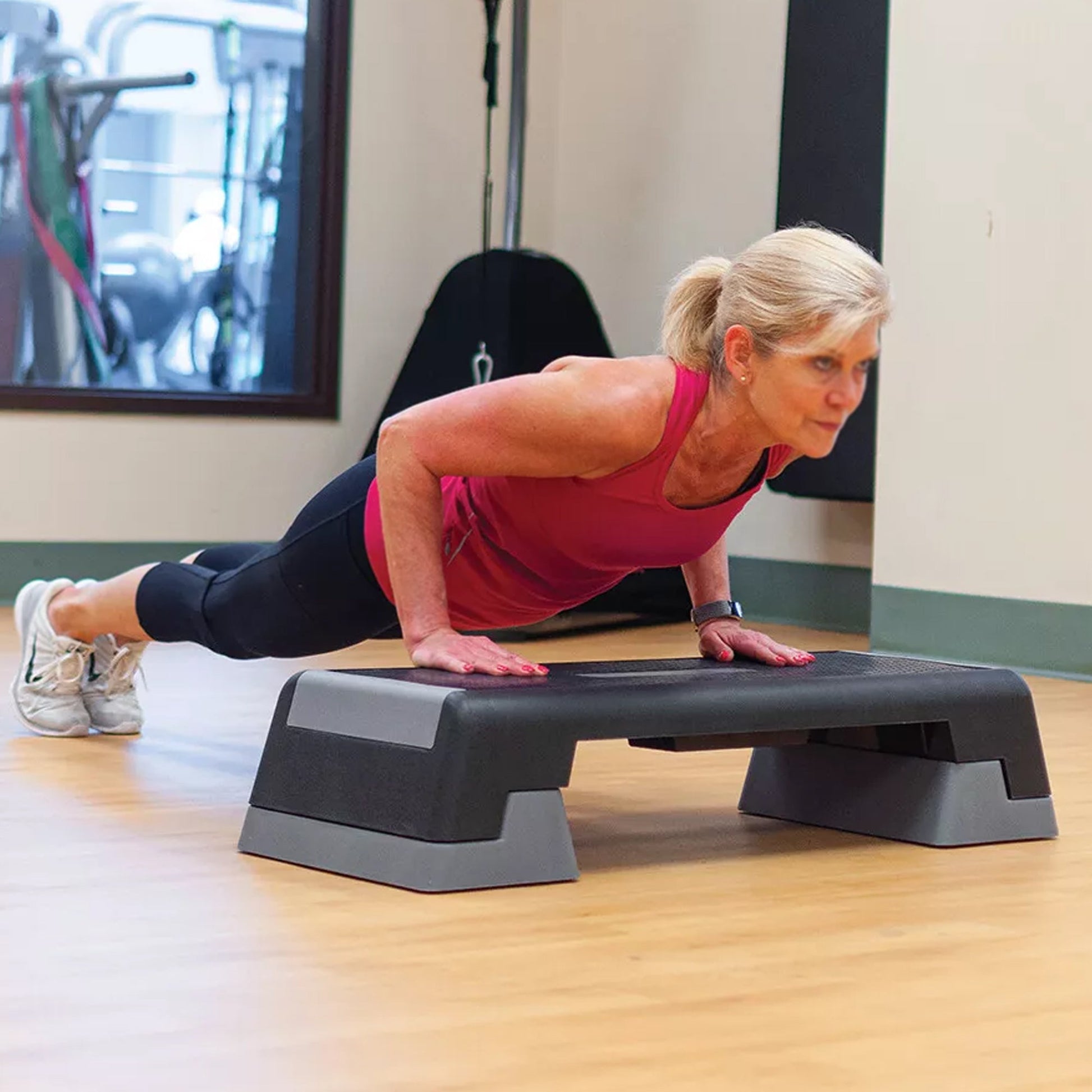 Adjustable Aerobic Stepper Platform – Non‑Slip Surface, 3‑Level Height, Durable & Compact for Home Gym Cardio & Fitness