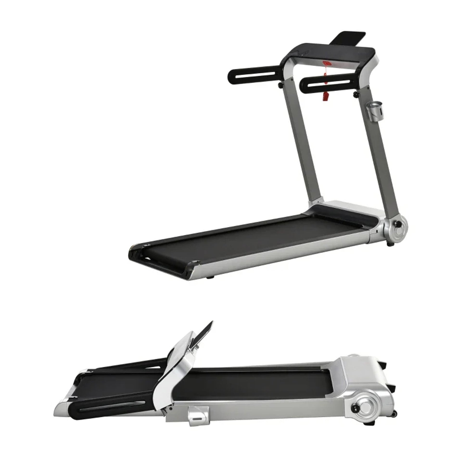 Compact Folding Treadmill – 750 W Motor | 1–14 km/h Speed | Cushioned Deck | Space‑Saving Design for Home Gym & Apartment Workouts