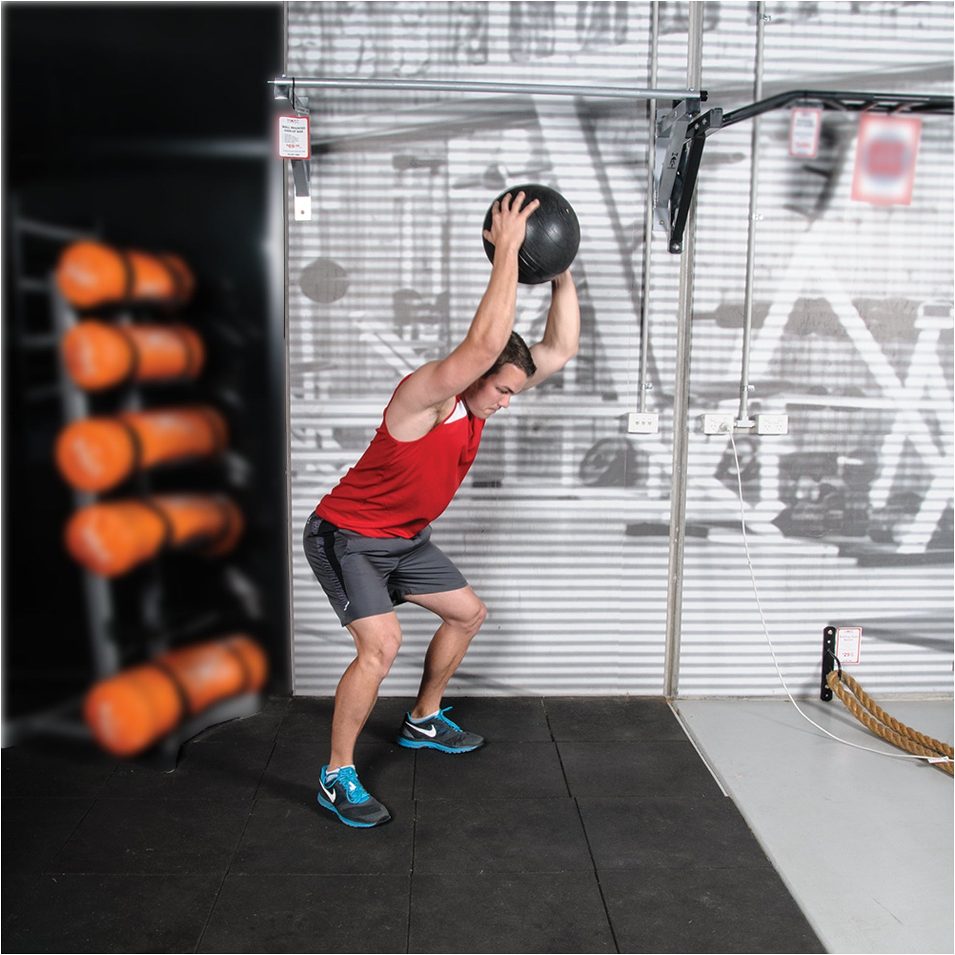 Heavy‑Duty Non‑Bounce Rubber Slam Ball – Durable Core Strength Medicine Ball for Functional Training, Home Gym, Garage Fitness Studio