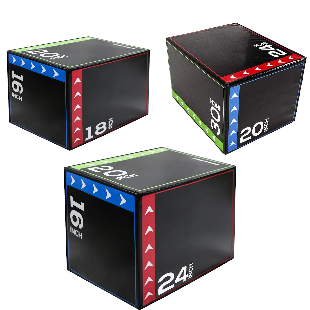 Soft 3‑in‑1 Foam Plyometric Jump Box – Non‑Slip Vinyl Coated for Home Gym Training