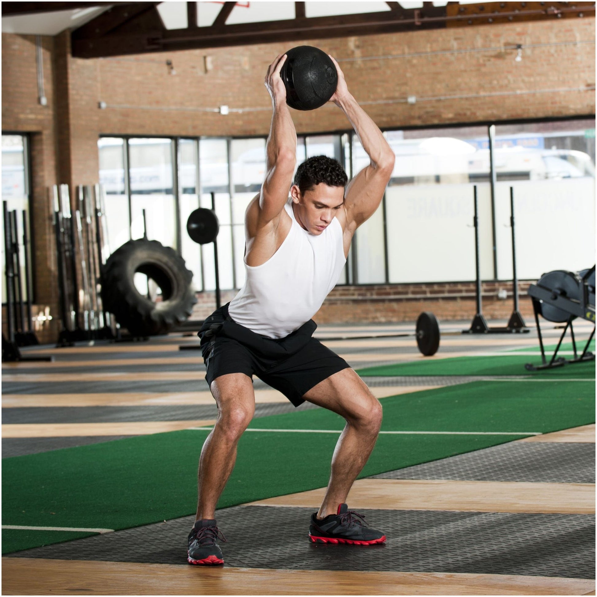 Heavy‑Duty Non‑Bounce Rubber Slam Ball – Durable Core Strength Medicine Ball for Functional Training, Home Gym, Garage Fitness Studio