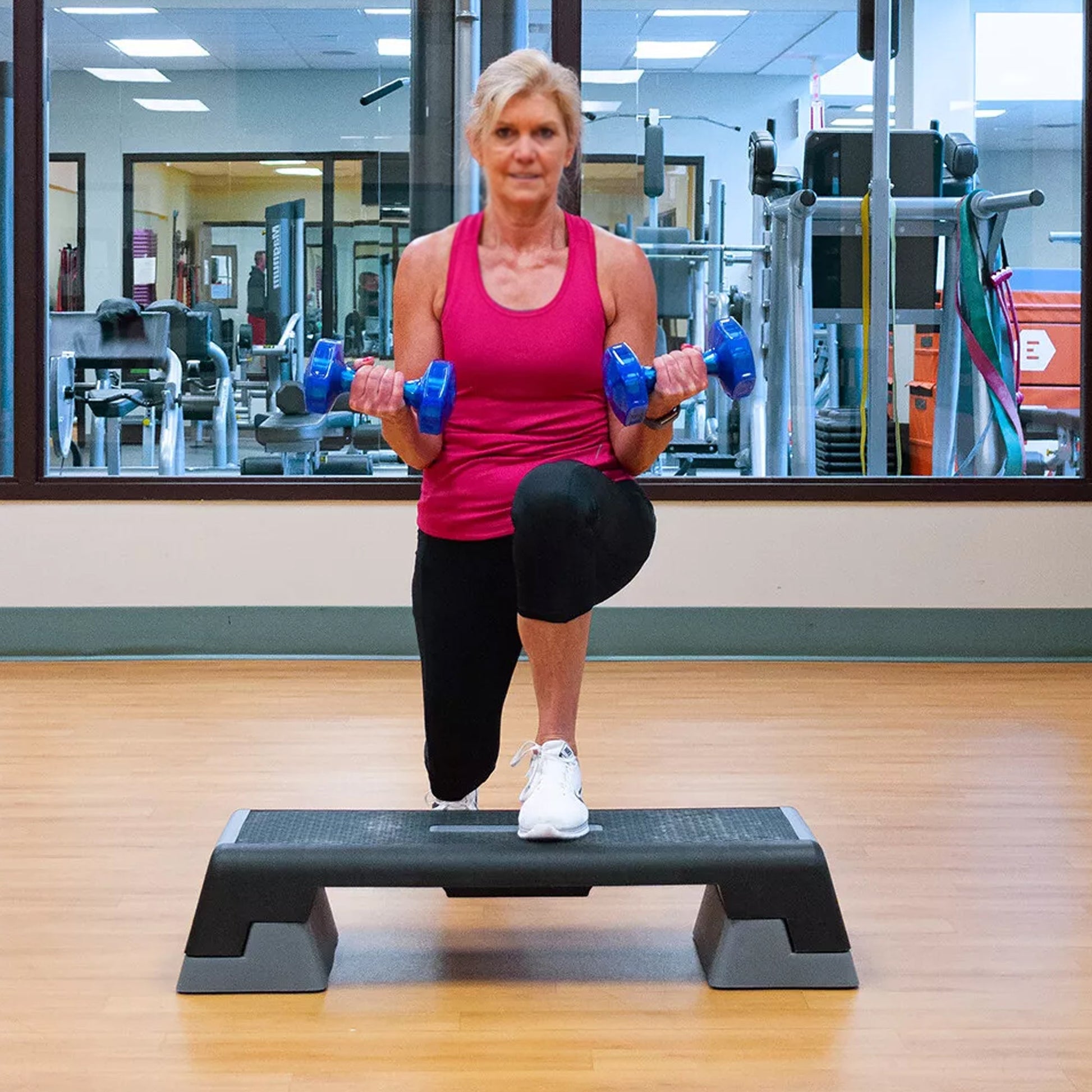 Adjustable Aerobic Stepper Platform – Non‑Slip Surface, 3‑Level Height, Durable & Compact for Home Gym Cardio & Fitness