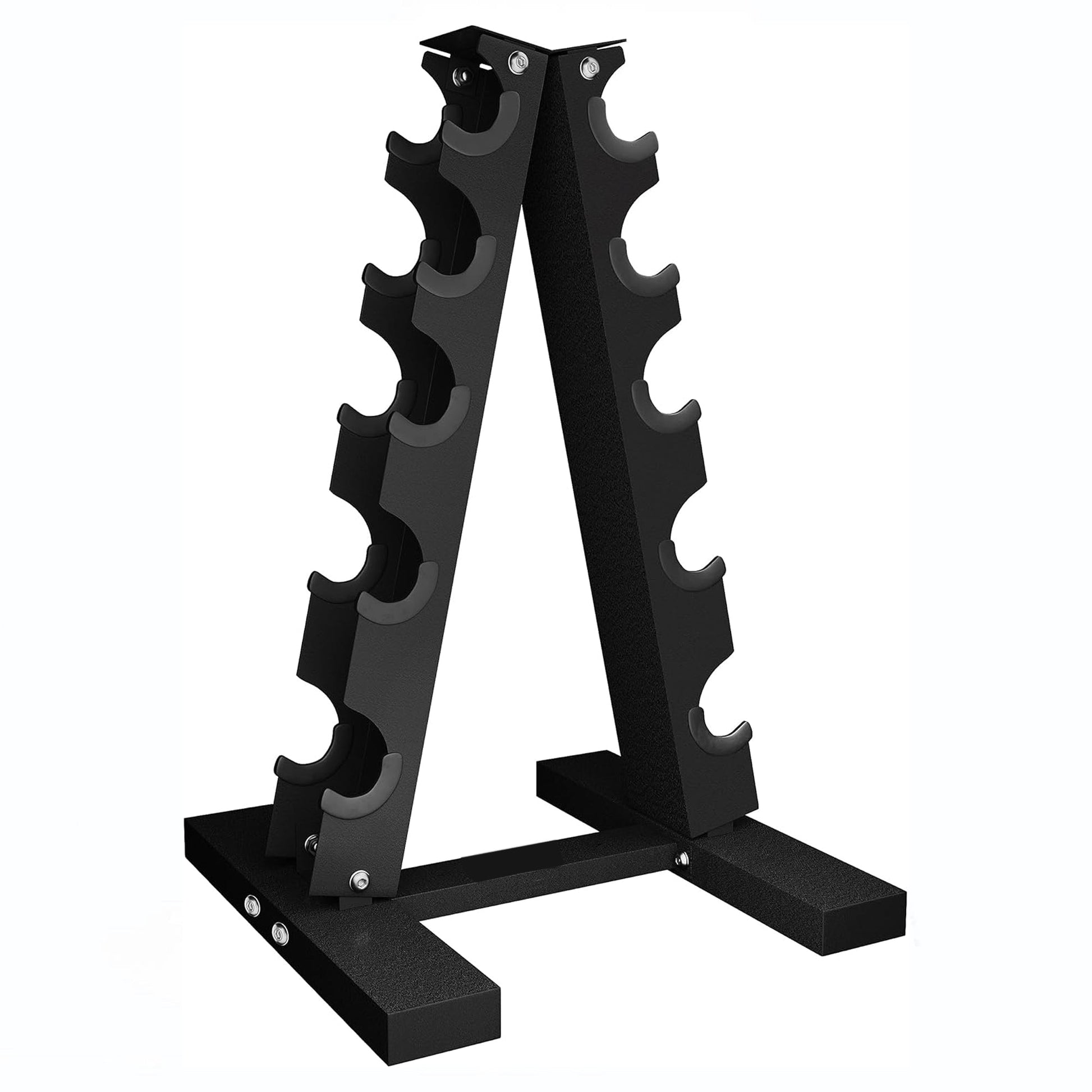3/5 Tier Neoprene Dumbbell Tree Rack – Compact Free Weights Organizer Stand for Home Gym