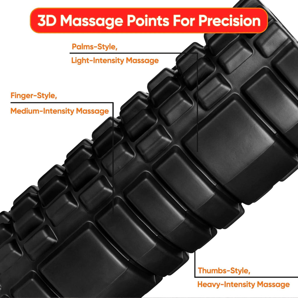 Adjustable EVA Foam Massage Roller for Deep‑Tissue Recovery – Lightweight, High‑Density, Portable Self‑Myofascial Release Tool for Home Gym & Travel