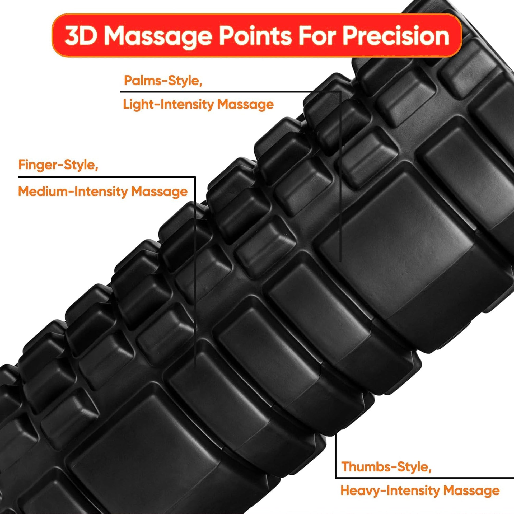 Adjustable EVA Foam Massage Roller for Deep‑Tissue Recovery – Lightweight, High‑Density, Portable Self‑Myofascial Release Tool for Home Gym & Travel