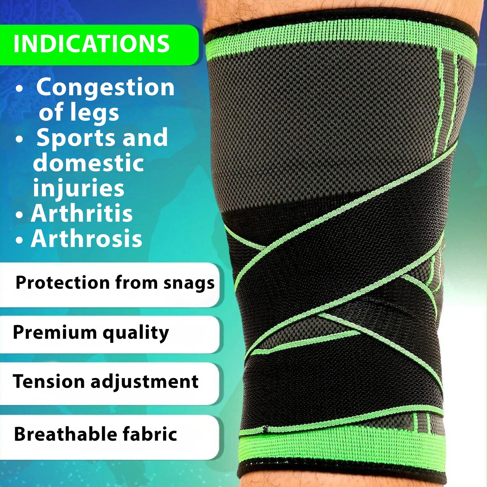 Comfort-Fit Knee Support Strap – Adjustable Brace for ACL, Meniscus & Joint Pain Relief | Perfect for Running, Walking, Sports & Daily Wear