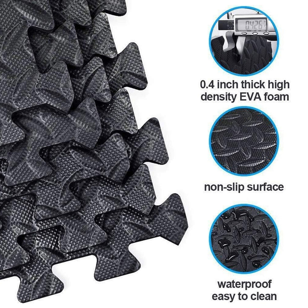 Heavy‑Duty 10 mm EVA Foam Puzzle Exercise Mat – Non‑Slip, Interlocking Tiles for Home Gym, Durable Comfort & Sound‑Damping Flooring