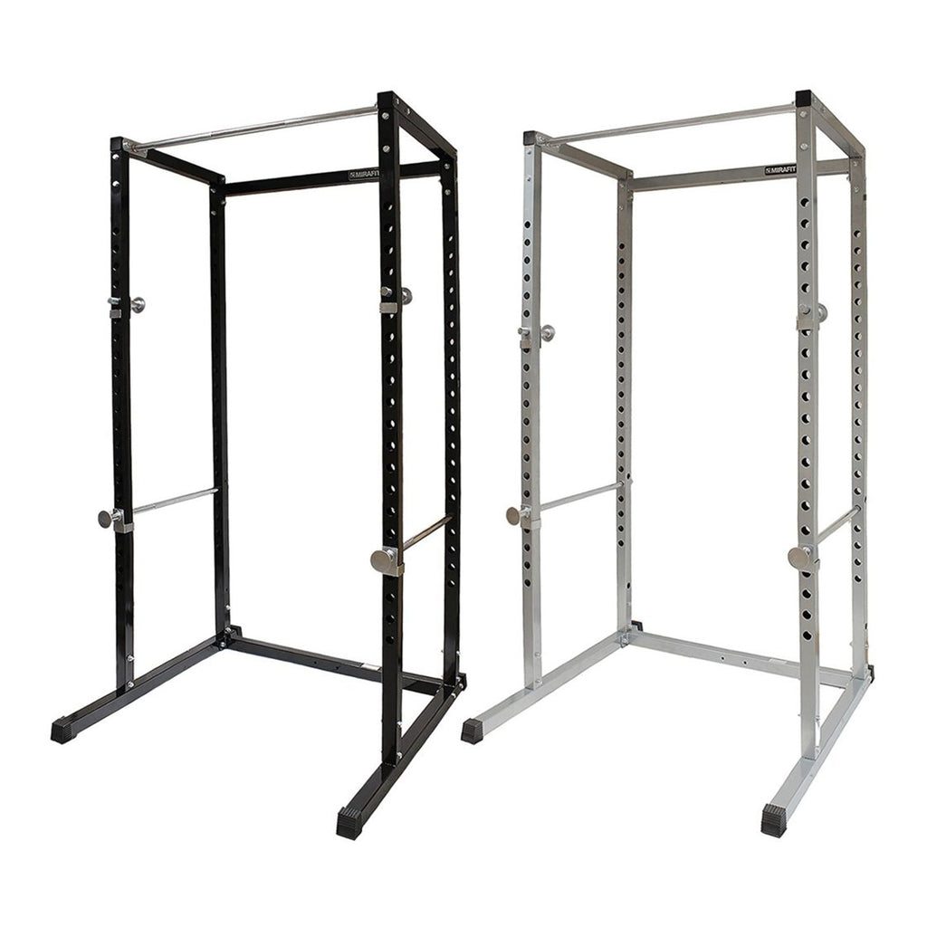 Adjustable Heavy‑Duty G100 Power Rack Squat Cage with Pull‑Up Bar – Steel Frame, Multi‑Positional J‑Hooks, Compact Strength Training for Home Gym