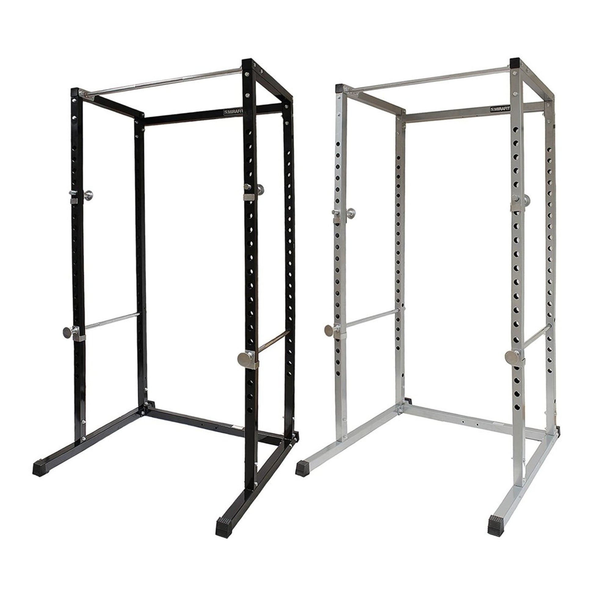 Adjustable Heavy‑Duty G100 Power Rack Squat Cage with Pull‑Up Bar – Steel Frame, Multi‑Positional J‑Hooks, Compact Strength Training for Home Gym