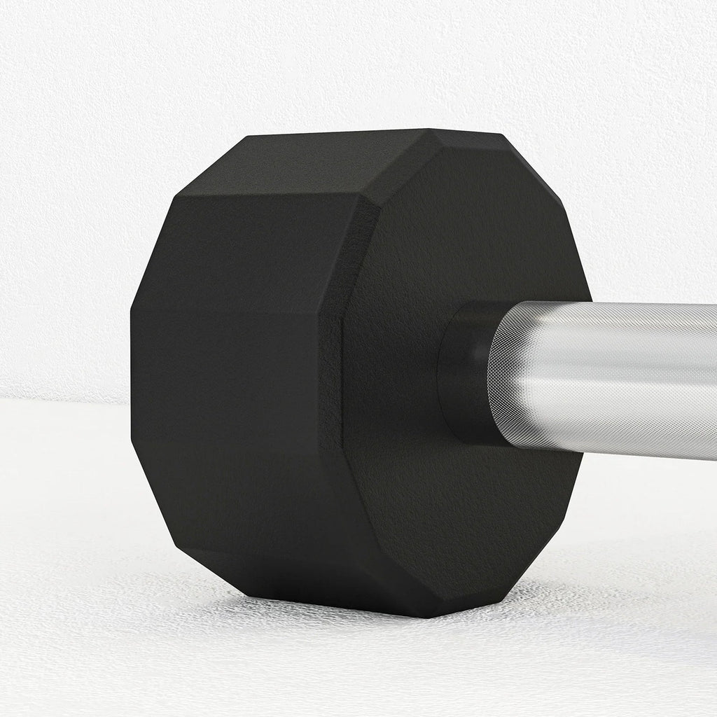 Hex Rubber Round-Coated Dumbbell – Anti‑Roll, High‑Grip Ergonomic Handle, Strength Training for Home Gym, Quiet & Durable Design