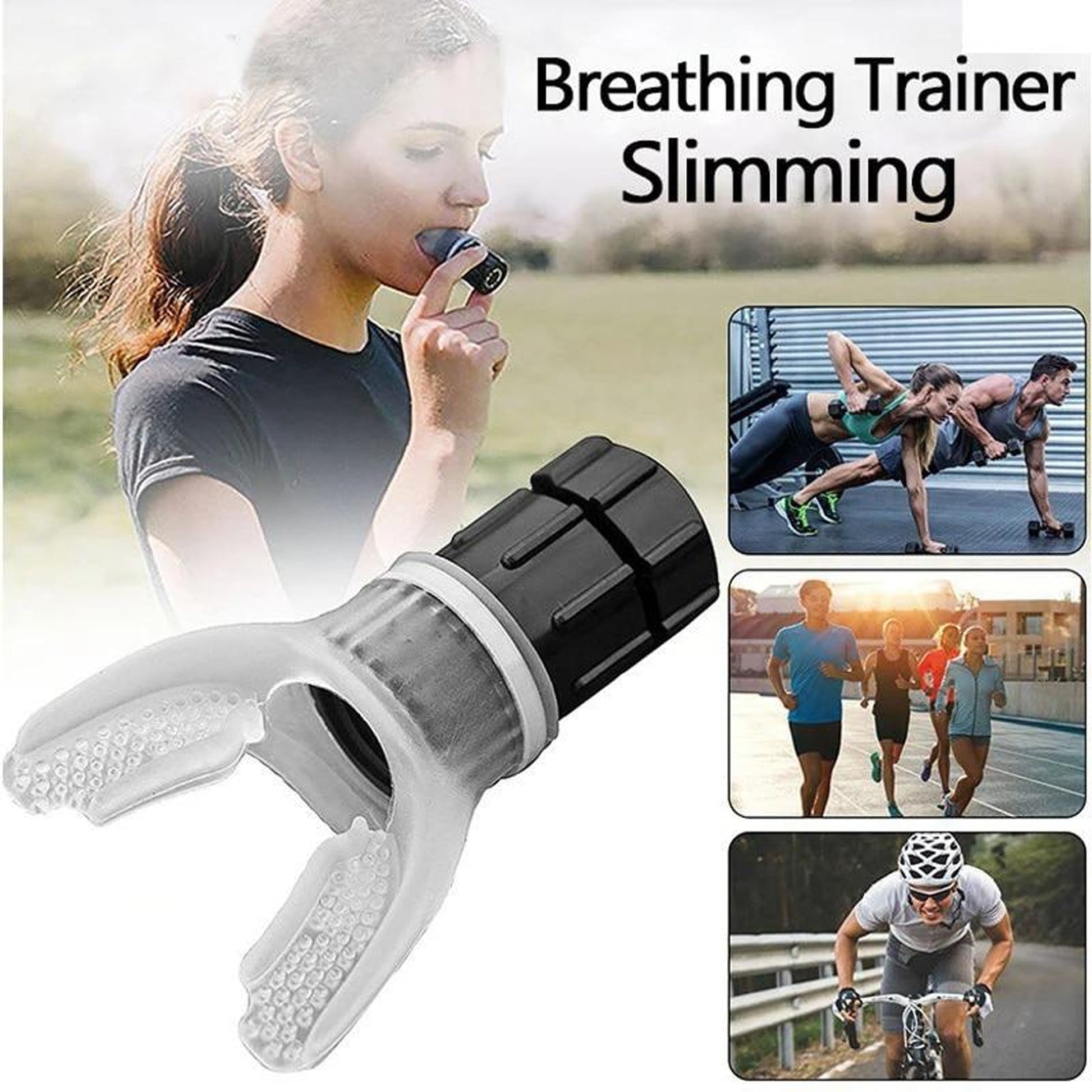 Breath Trainer | Portable Lung Exerciser for Respiratory Therapy, Lung Capacity & Stamina Boost