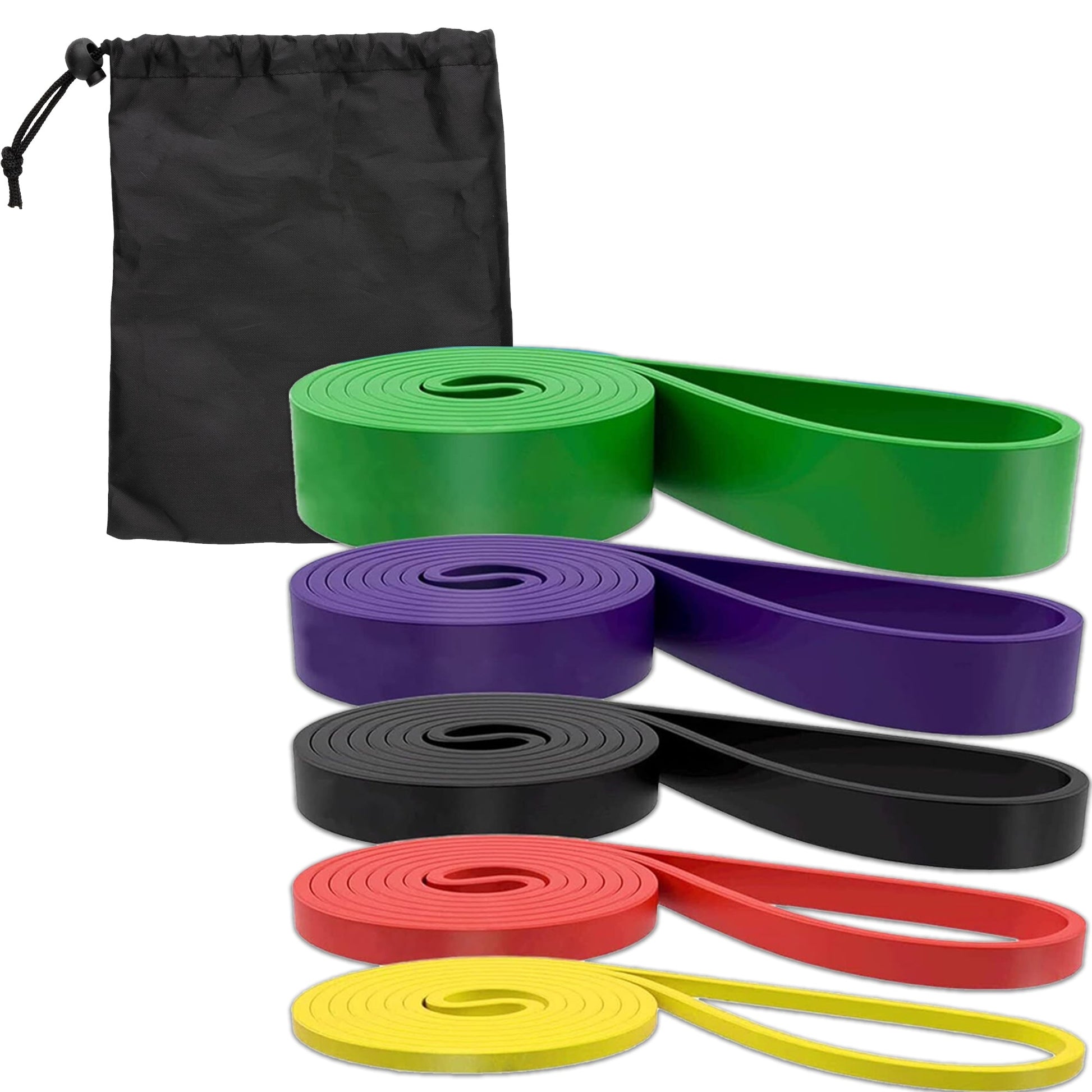 Adjustable Resistance Bands Set – 5‑Level Heavy‑Duty Latex, Pull‑Up & Strength Training, Mobility & Rehab for Home Gym