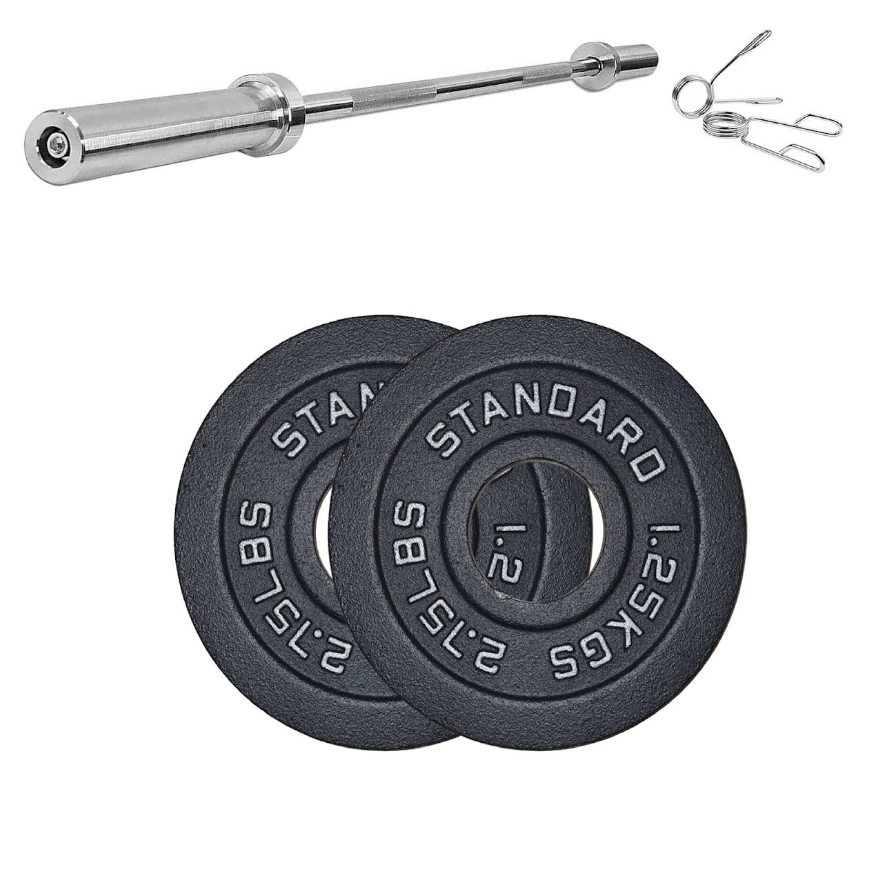 Heavy-Duty Cast Iron Weight Plates | Durable Strength Training Discs for Home & Gym | Sold as Singles, Pairs, or Sets | Ideal for Dumbbells & Barbells