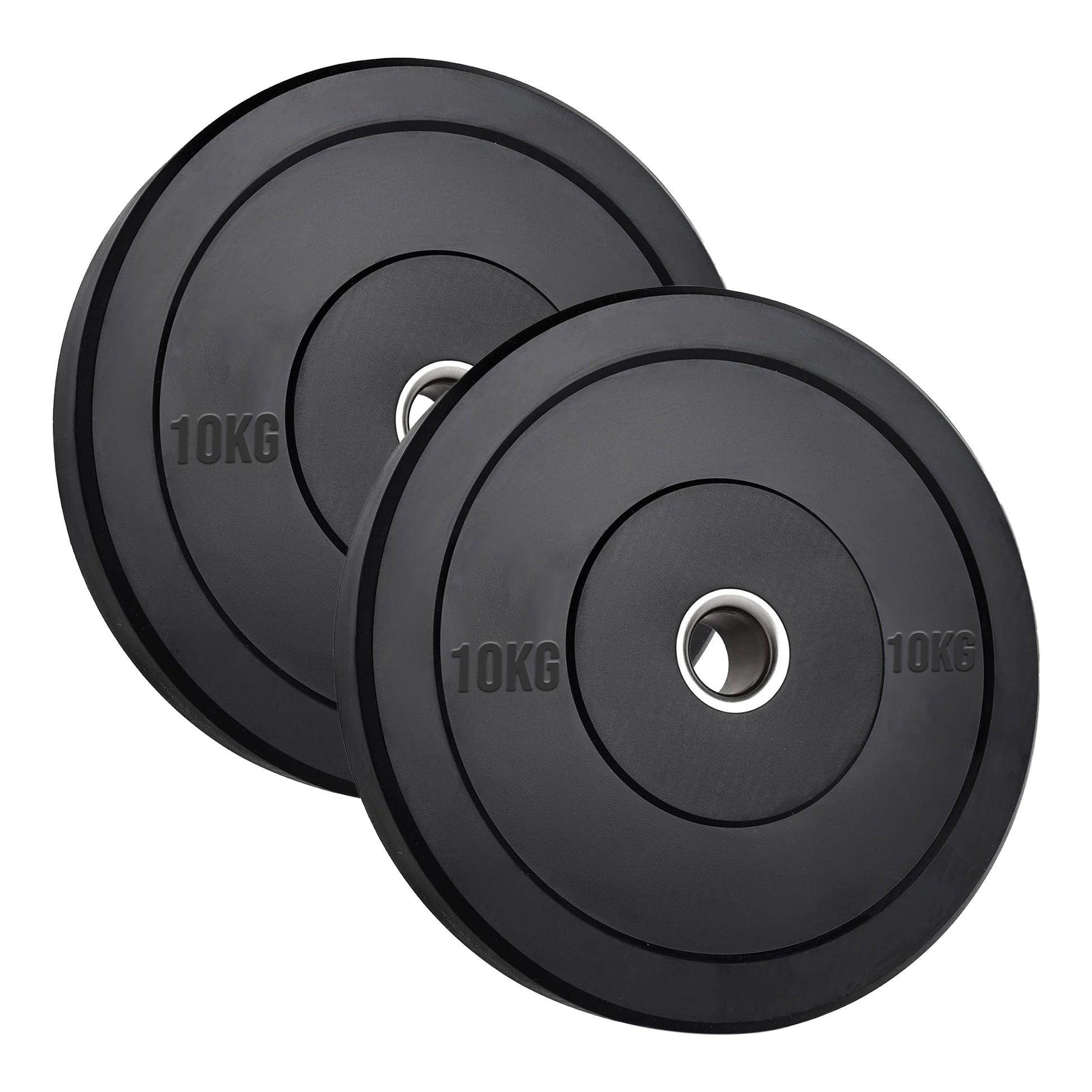 Heavy‑Duty Olympic Bumper Plates – Durable Rubber Weight Plates, Cast Iron Core, Shock‑Absorbing Design, Strength Training & Weightlifting, Home Gym