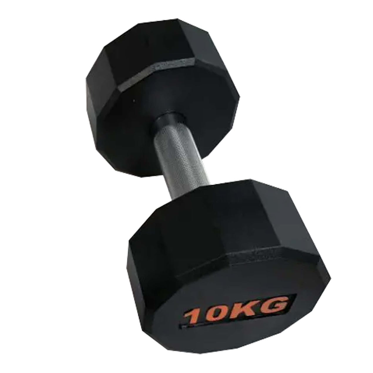 Hex Rubber Round-Coated Dumbbell – Anti‑Roll, High‑Grip Ergonomic Handle, Strength Training for Home Gym, Quiet & Durable Design