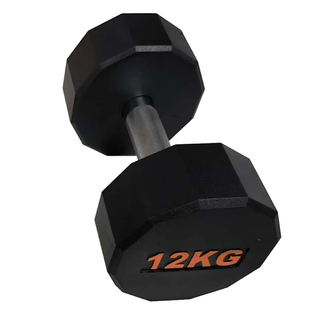 Hex Rubber Round-Coated Dumbbell – Anti‑Roll, High‑Grip Ergonomic Handle, Strength Training for Home Gym, Quiet & Durable Design