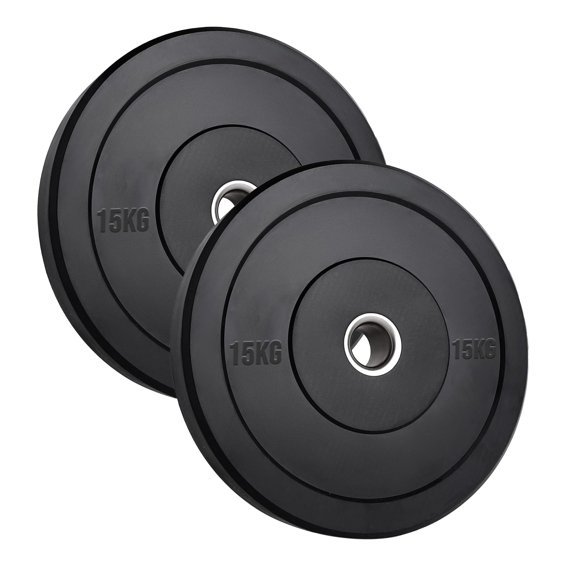 Heavy‑Duty Olympic Bumper Plates – Durable Rubber Weight Plates, Cast Iron Core, Shock‑Absorbing Design, Strength Training & Weightlifting, Home Gym