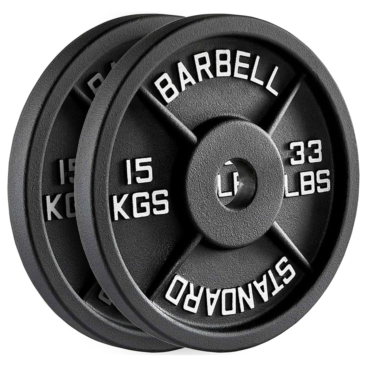 Heavy-Duty Cast Iron Weight Plates | Durable Strength Training Discs for Home & Gym | Sold as Singles, Pairs, or Sets | Ideal for Dumbbells & Barbells