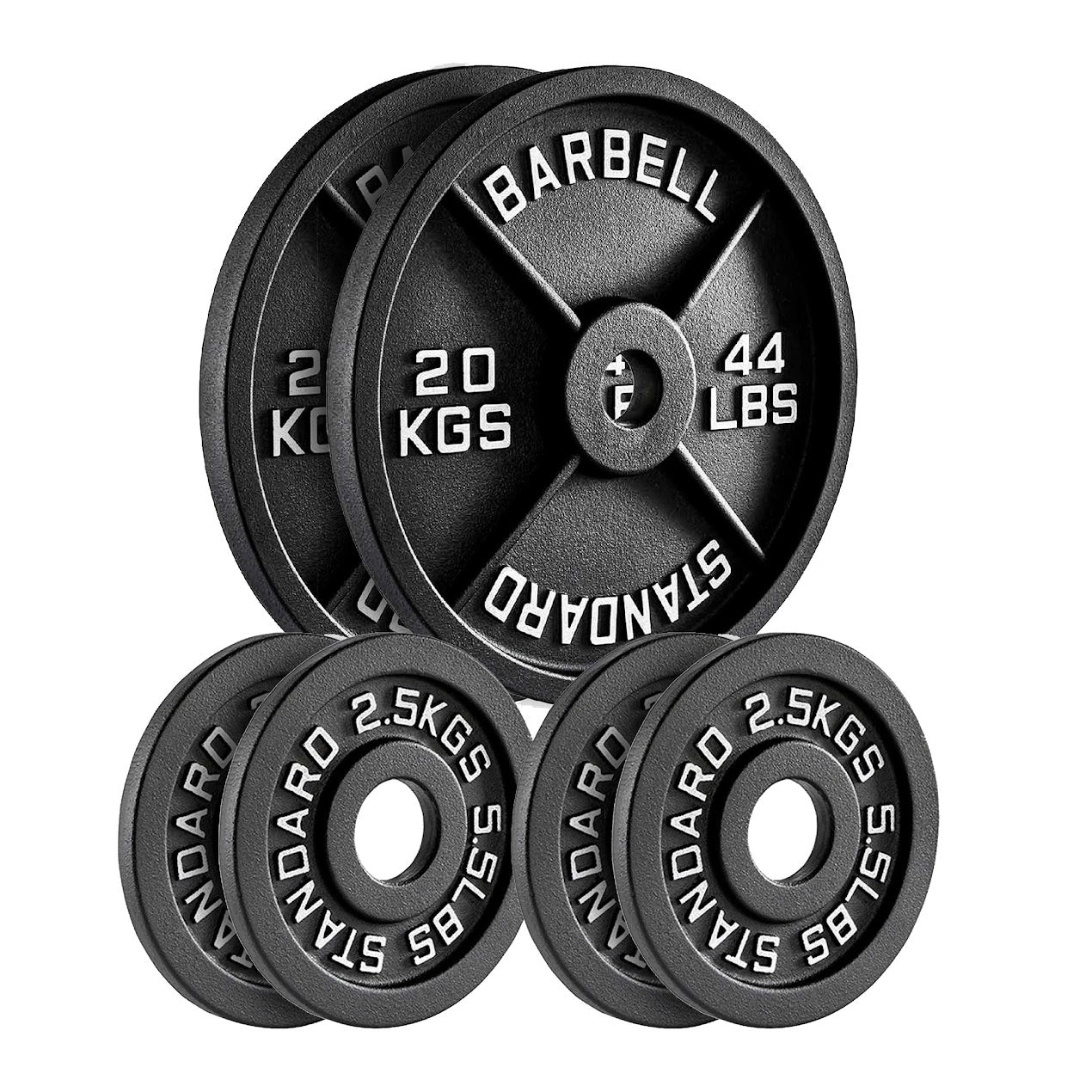 Heavy-Duty Cast Iron Weight Plates | Durable Strength Training Discs for Home & Gym | Sold as Singles, Pairs, or Sets | Ideal for Dumbbells & Barbells