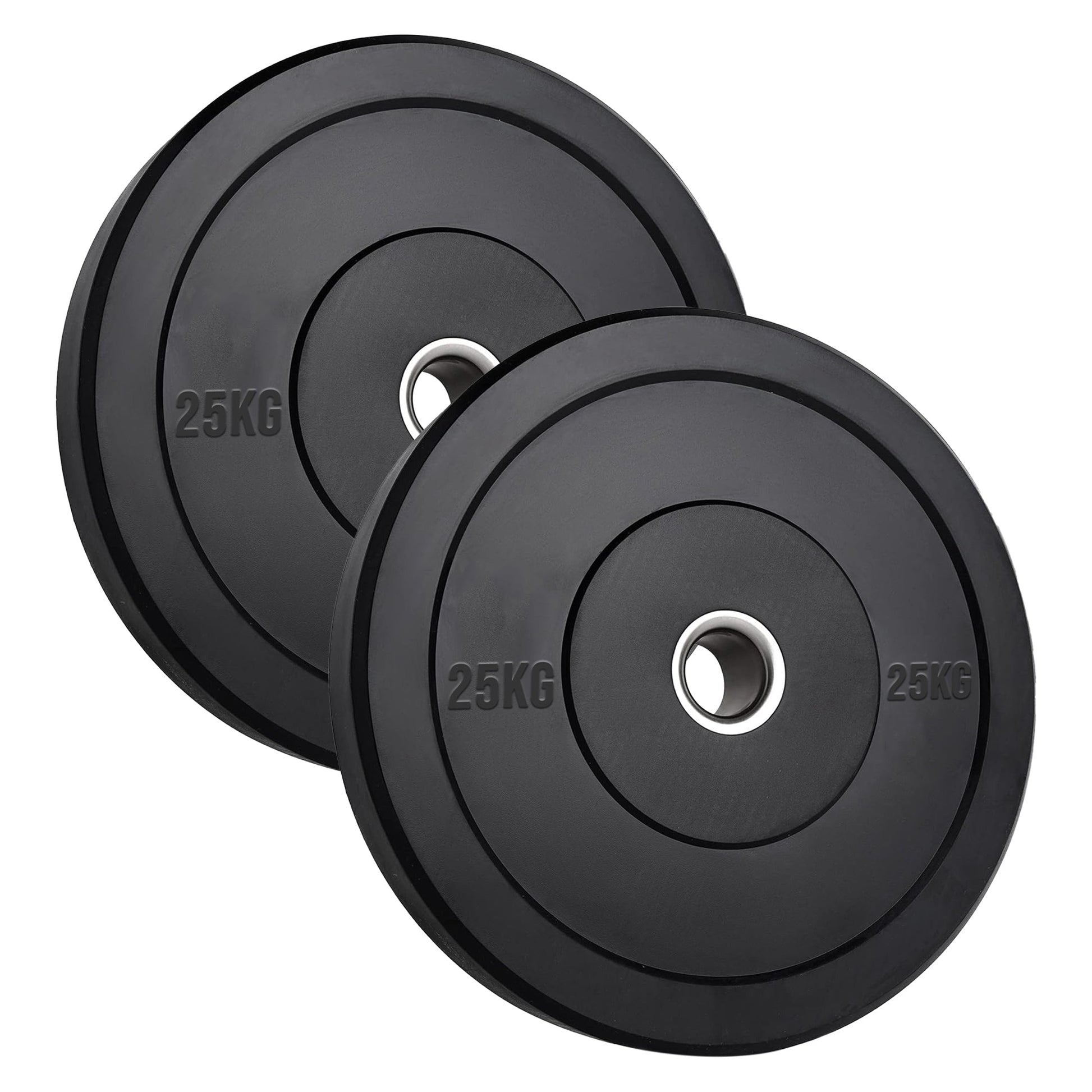 Heavy‑Duty Olympic Bumper Plates – Durable Rubber Weight Plates, Cast Iron Core, Shock‑Absorbing Design, Strength Training & Weightlifting, Home Gym
