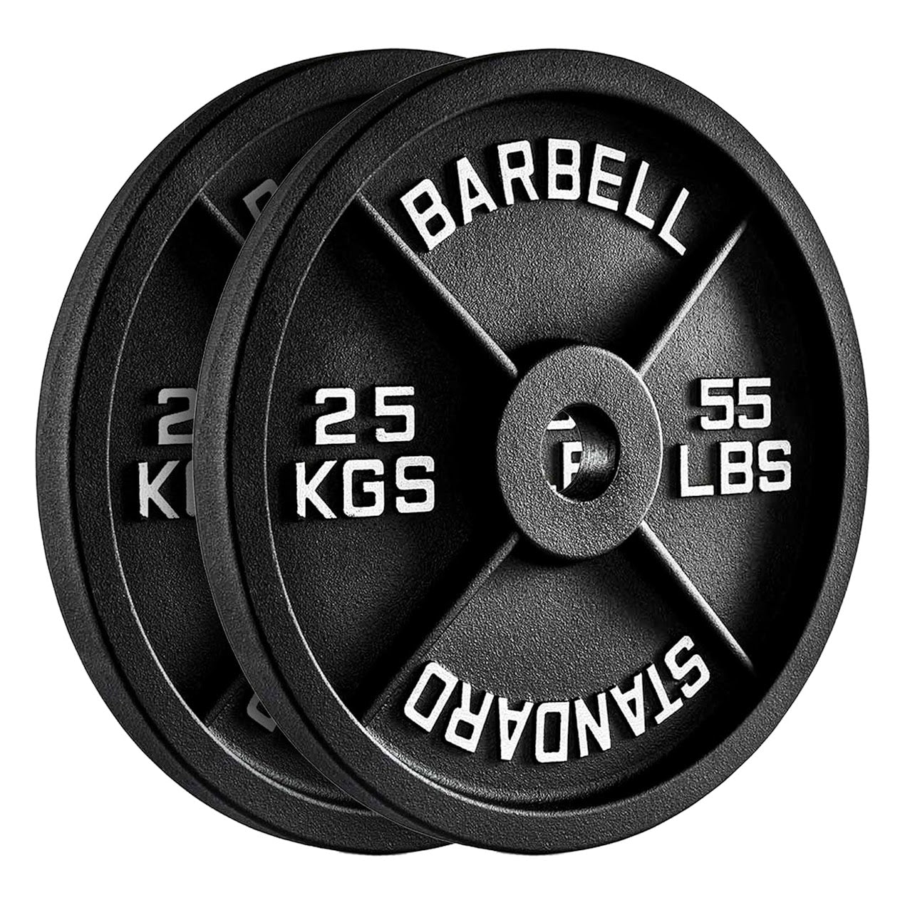 Heavy-Duty Cast Iron Weight Plates | Durable Strength Training Discs for Home & Gym | Sold as Singles, Pairs, or Sets | Ideal for Dumbbells & Barbells